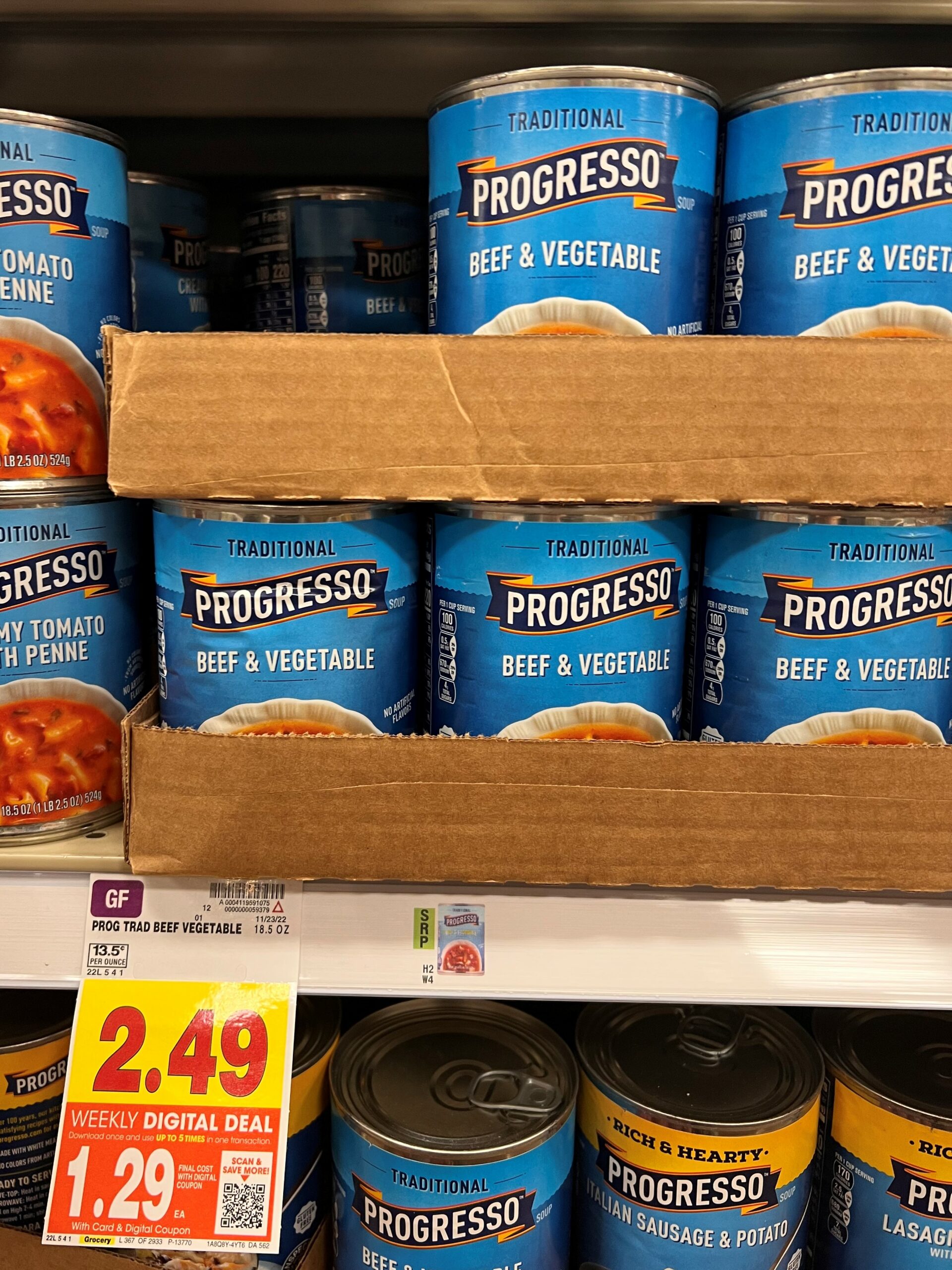 Progresso Soup Kroger shelf image7