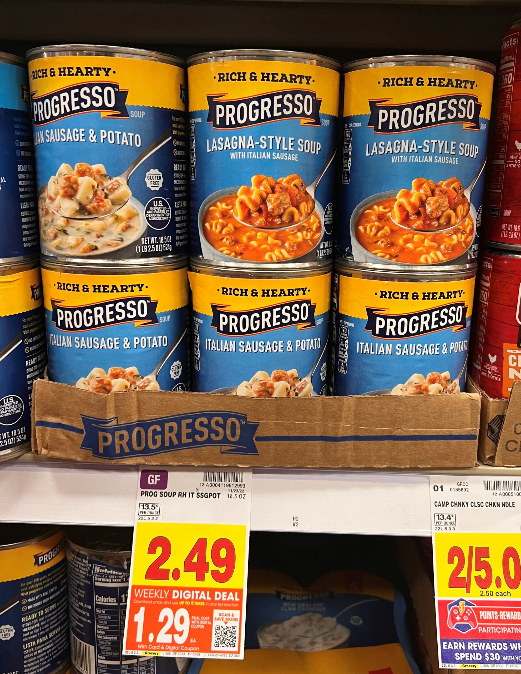 Progresso Soup Kroger shelf image8
