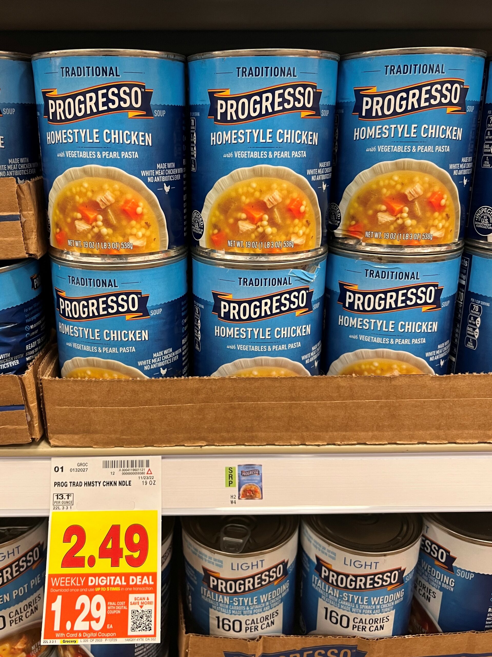 Progresso Soup Kroger shelf image13