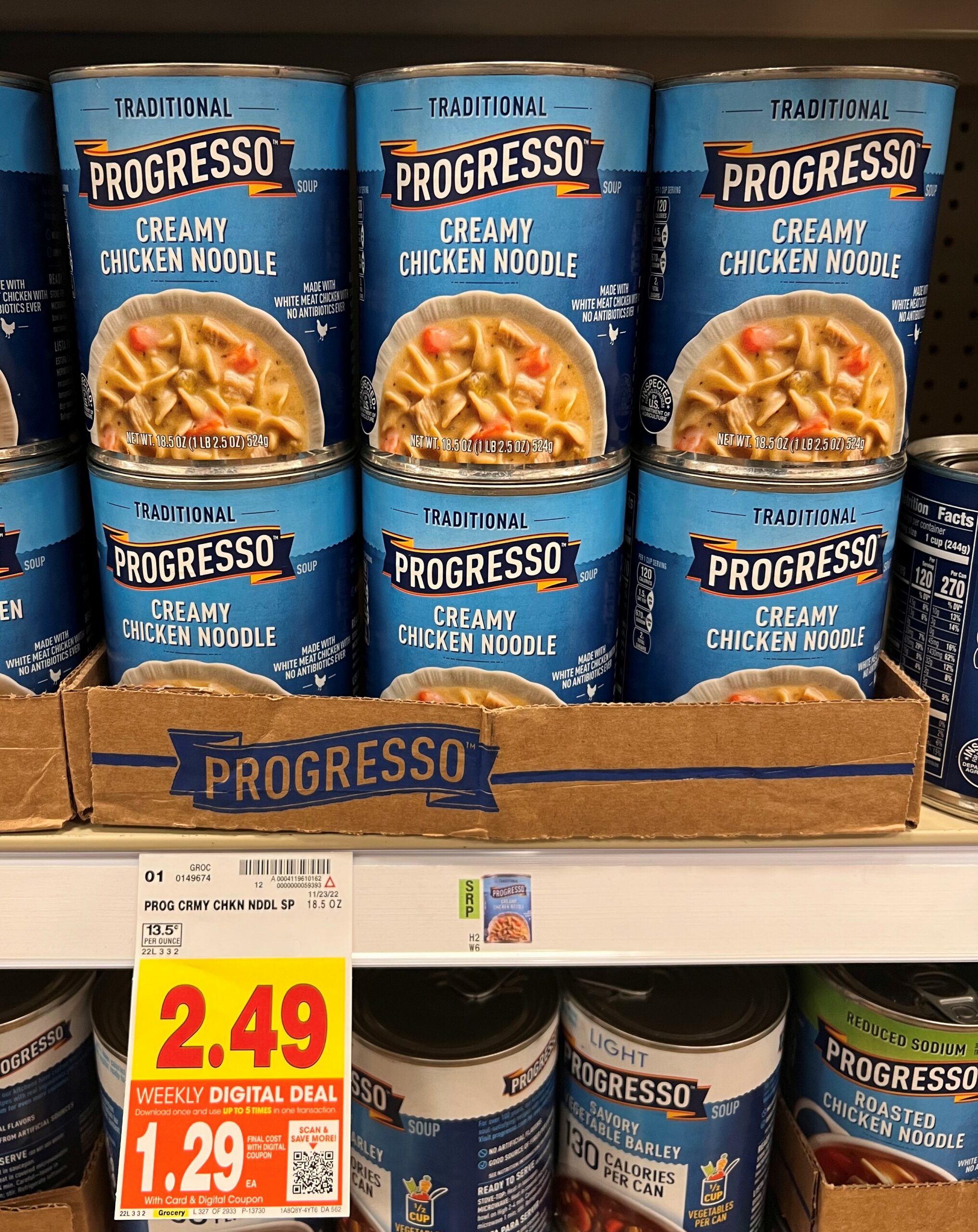 Progresso Soup Kroger shelf image14