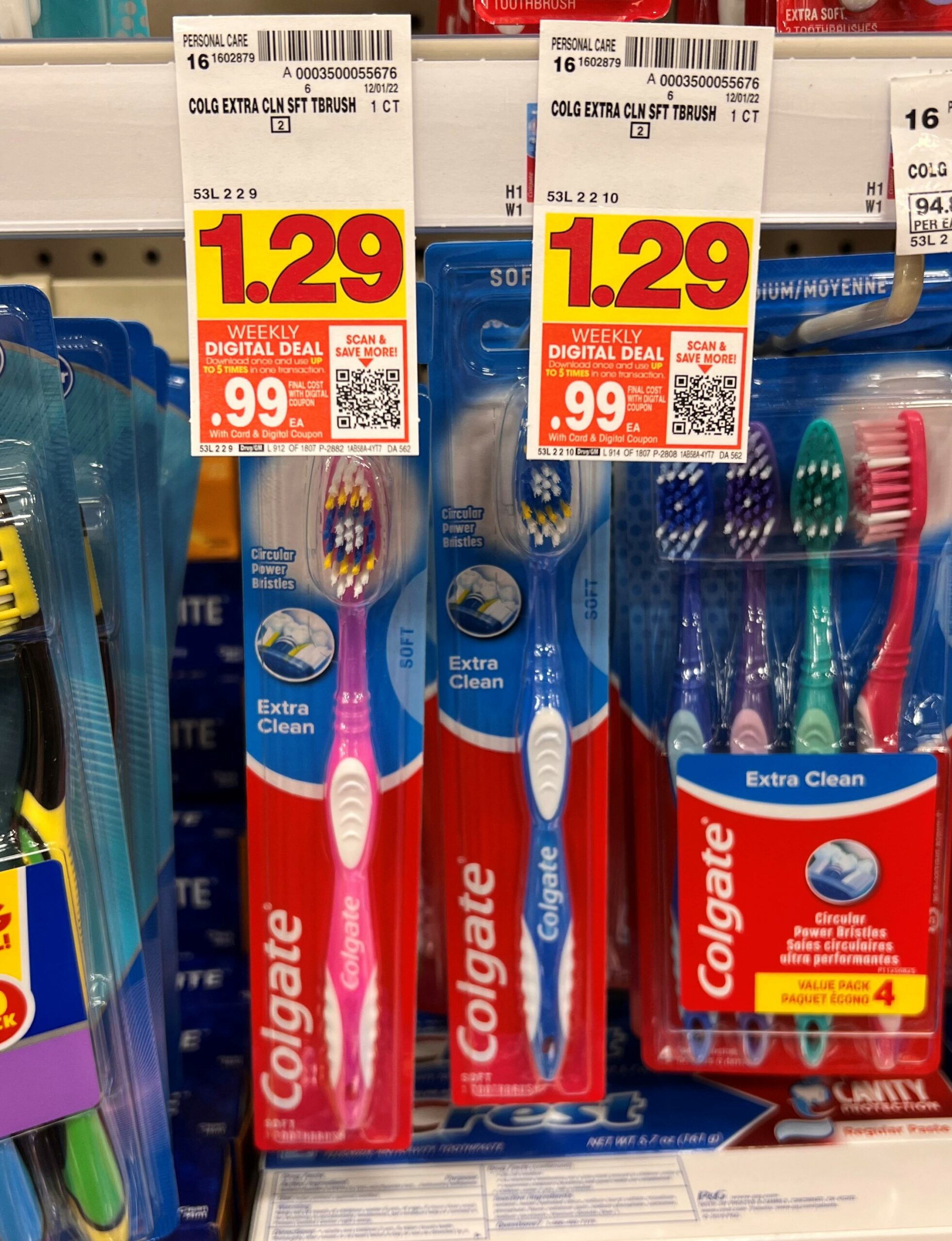 colgate toothbrush kroger shelf image 