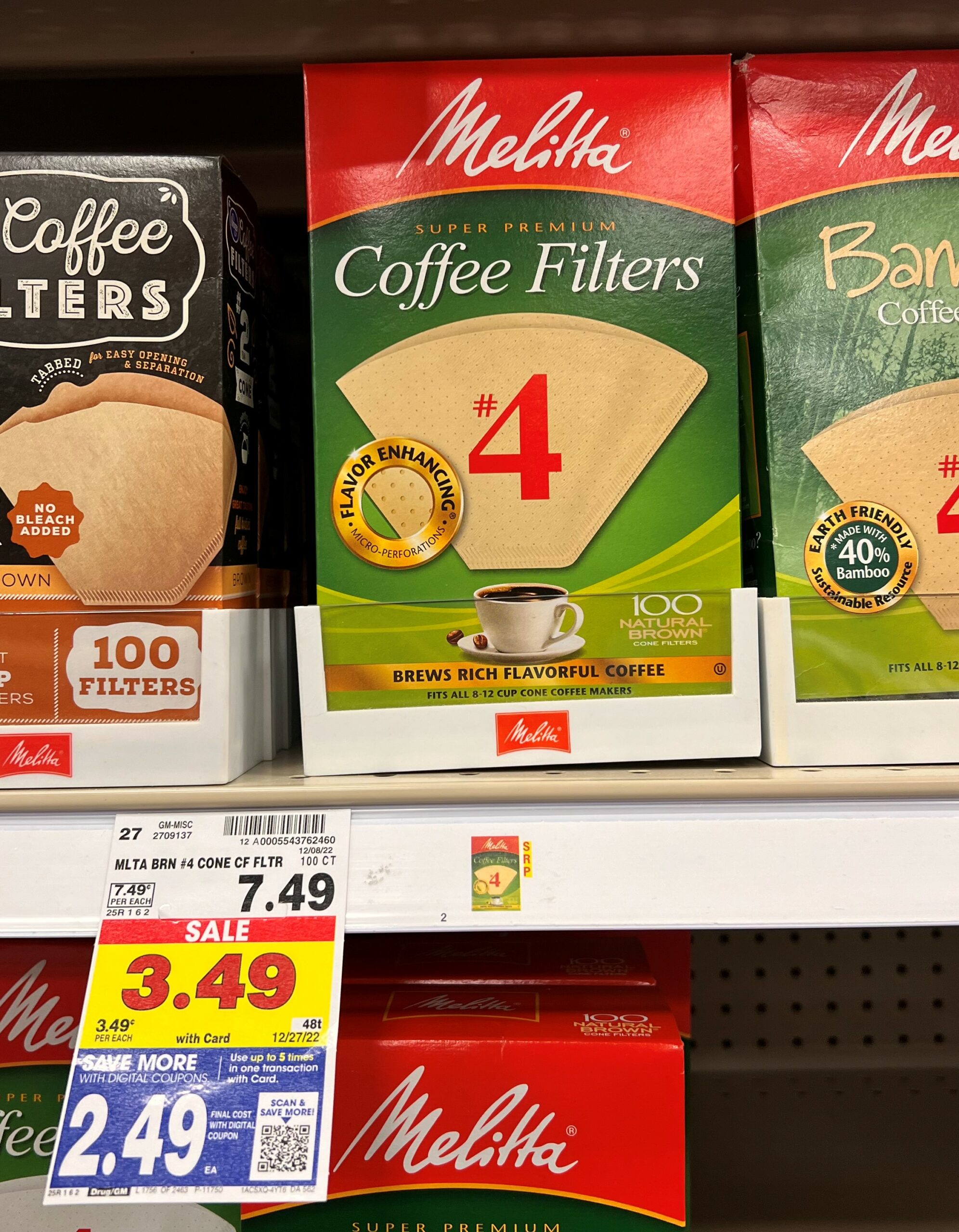 Melitta Coffee Filter kroger shelf image 1