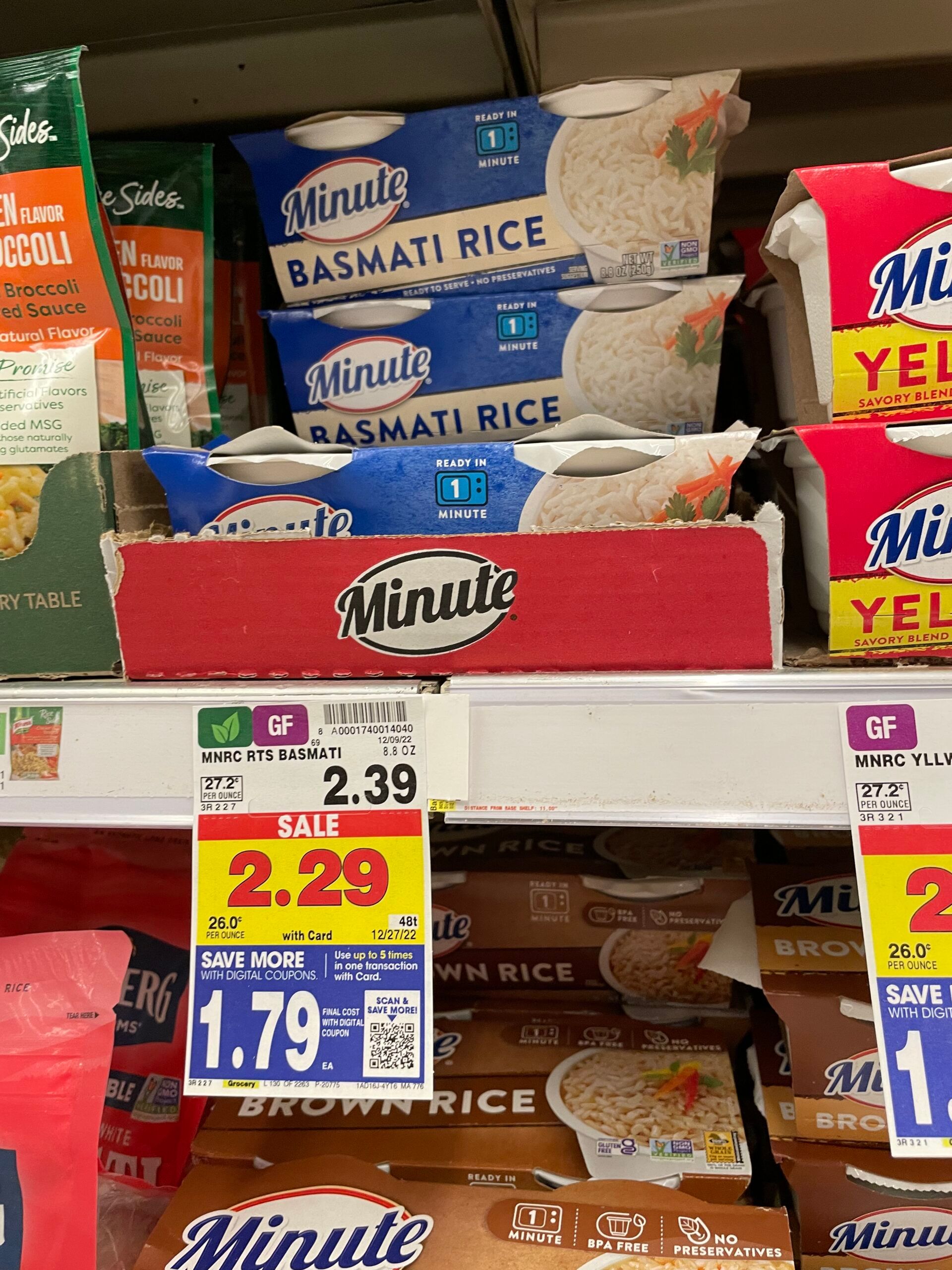 minute rice kroger shelf image 
