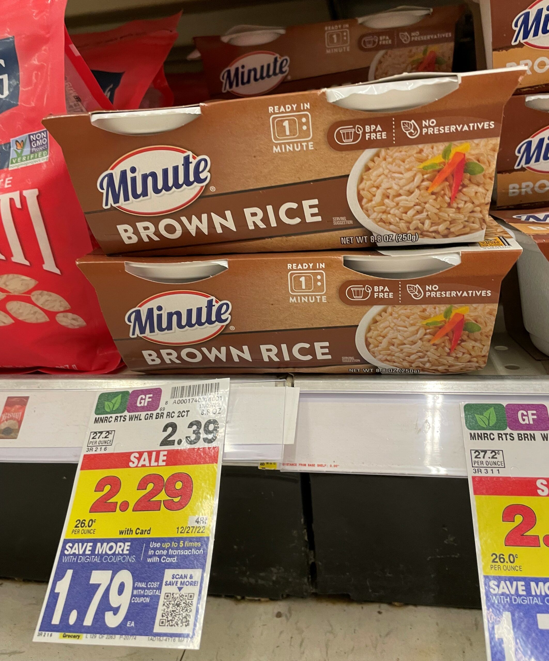 minute rice kroger shelf image 2