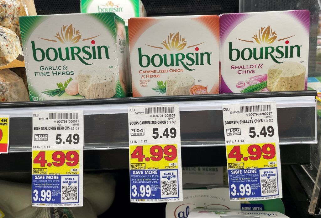 Boursin Cheese Kroger Shelf Image