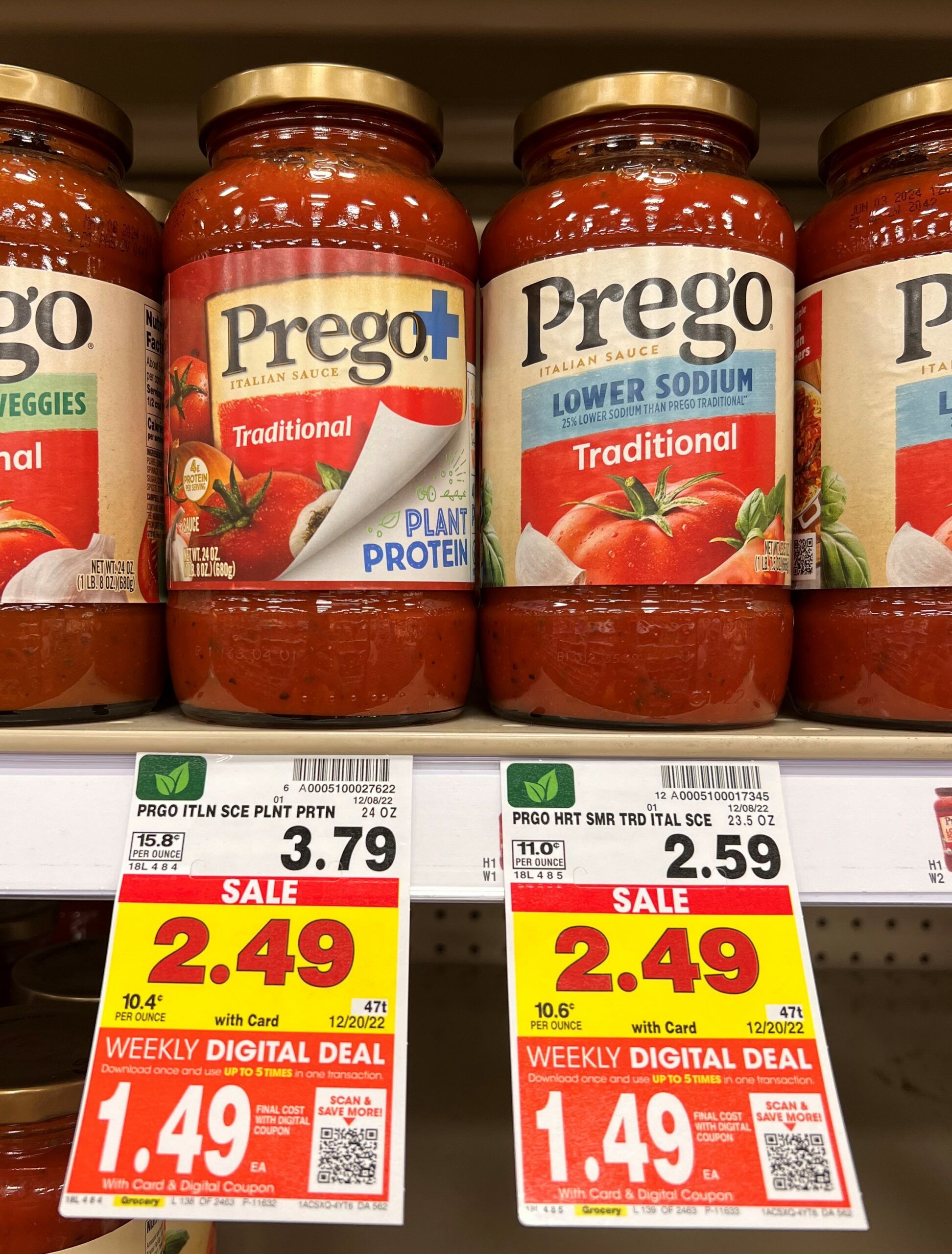 prego pasta sauce kroger shelf image 12
