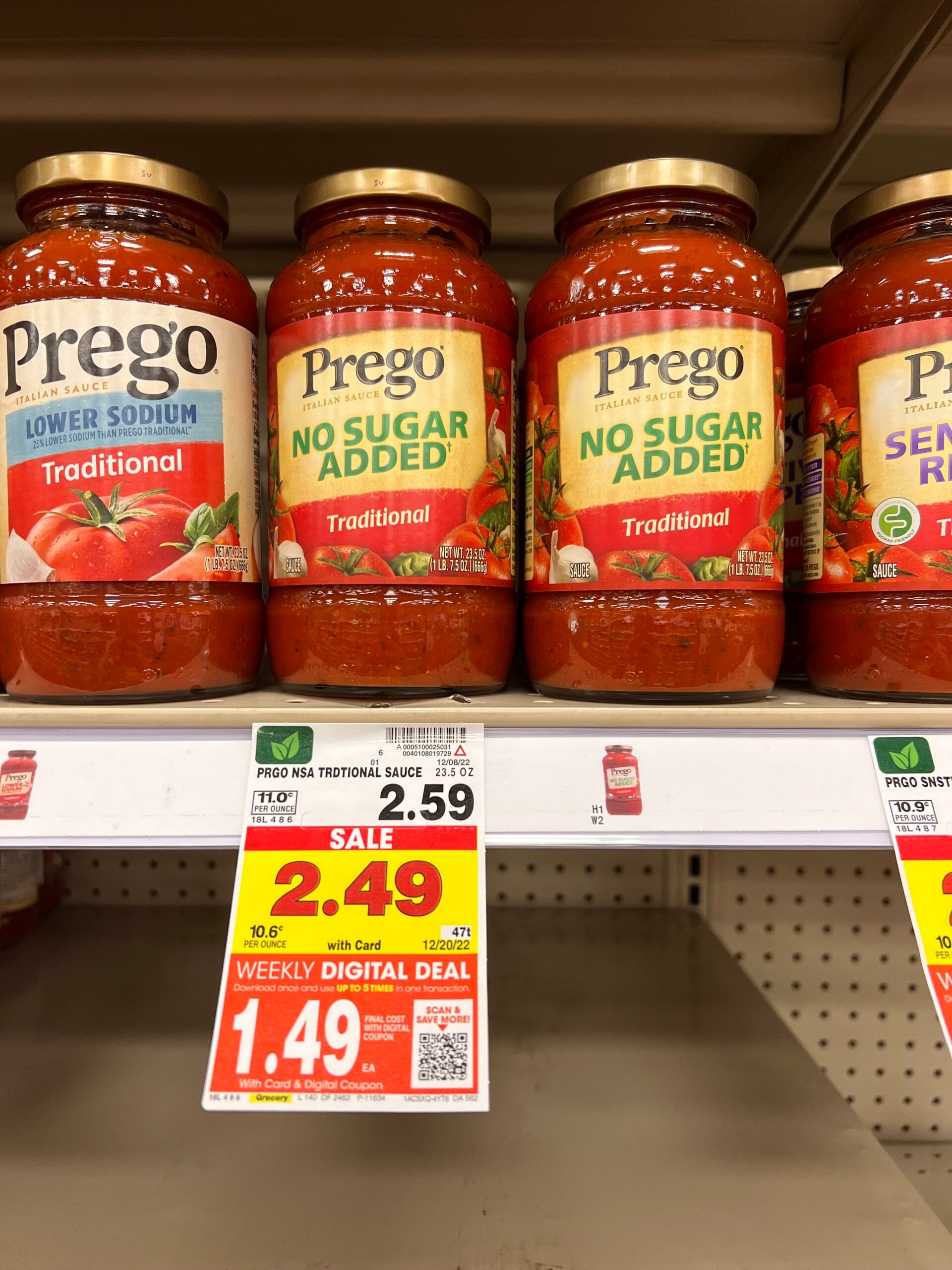 prego pasta sauce kroger shelf image 8
