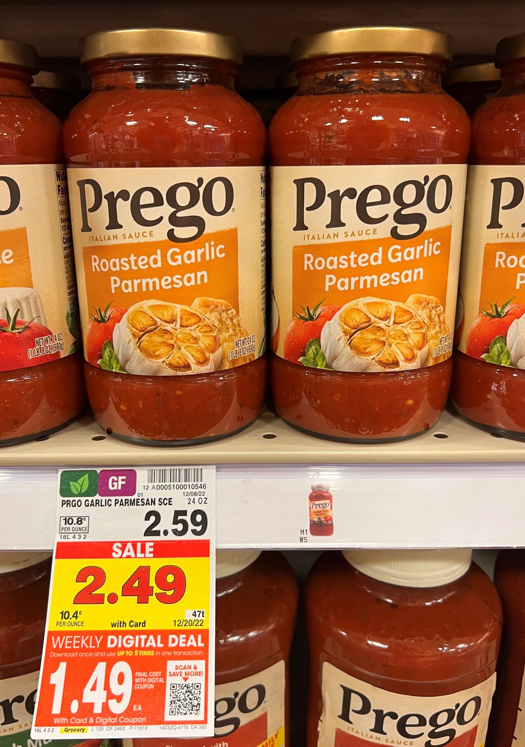 prego pasta sauce kroger shelf image 6
