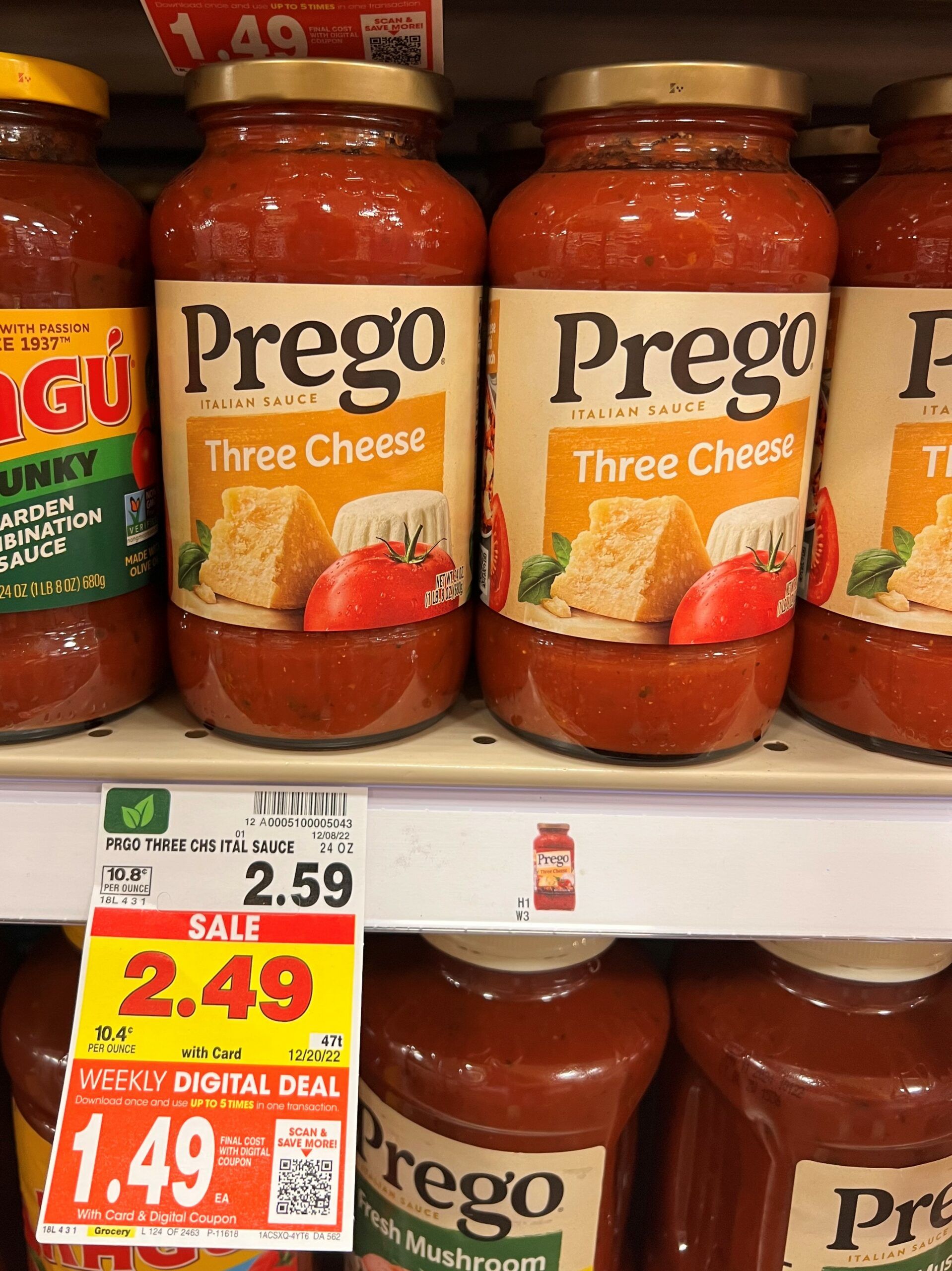 prego pasta sauce kroger shelf image 7