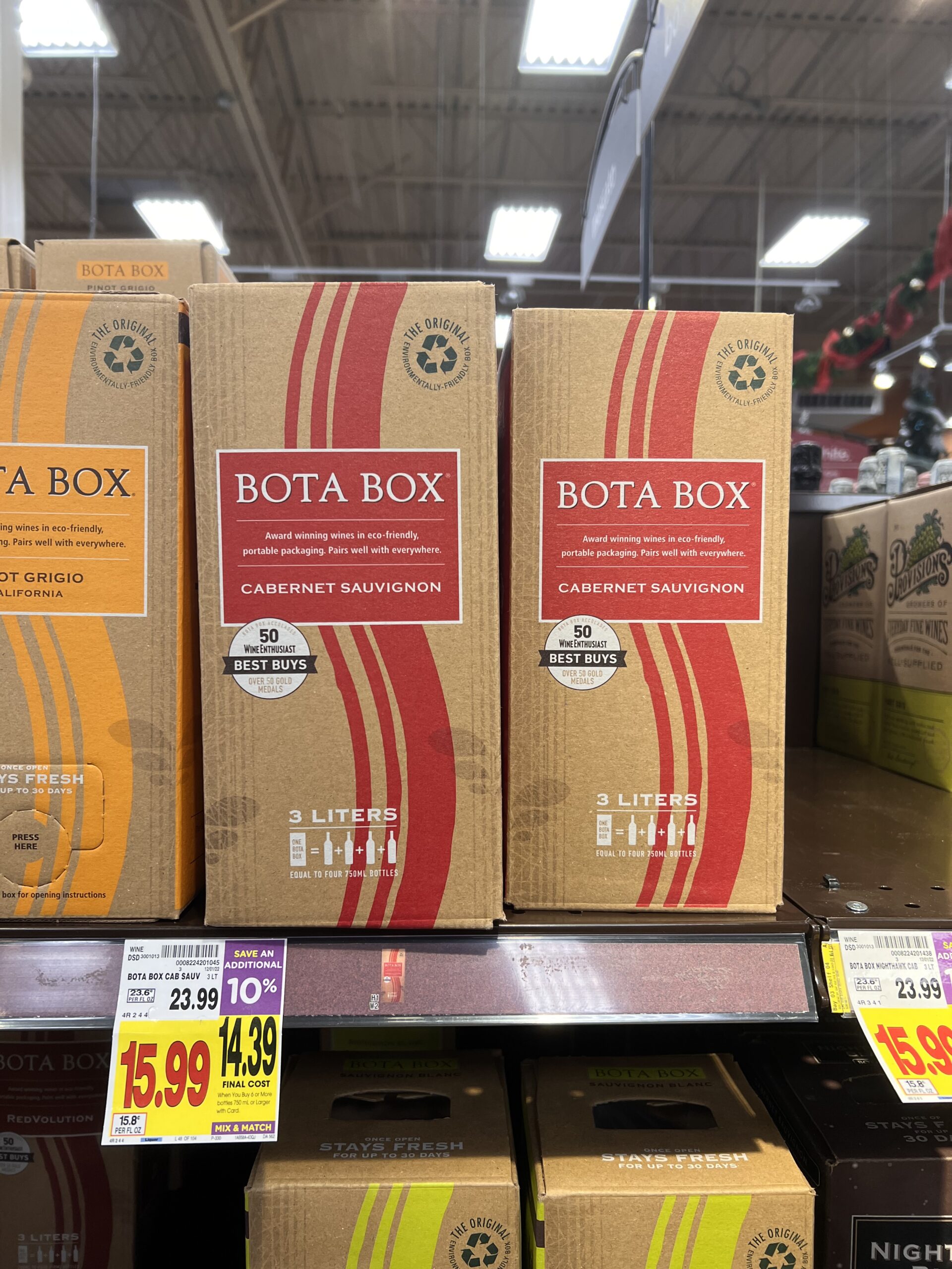 bota box wine kroger shelf image 4