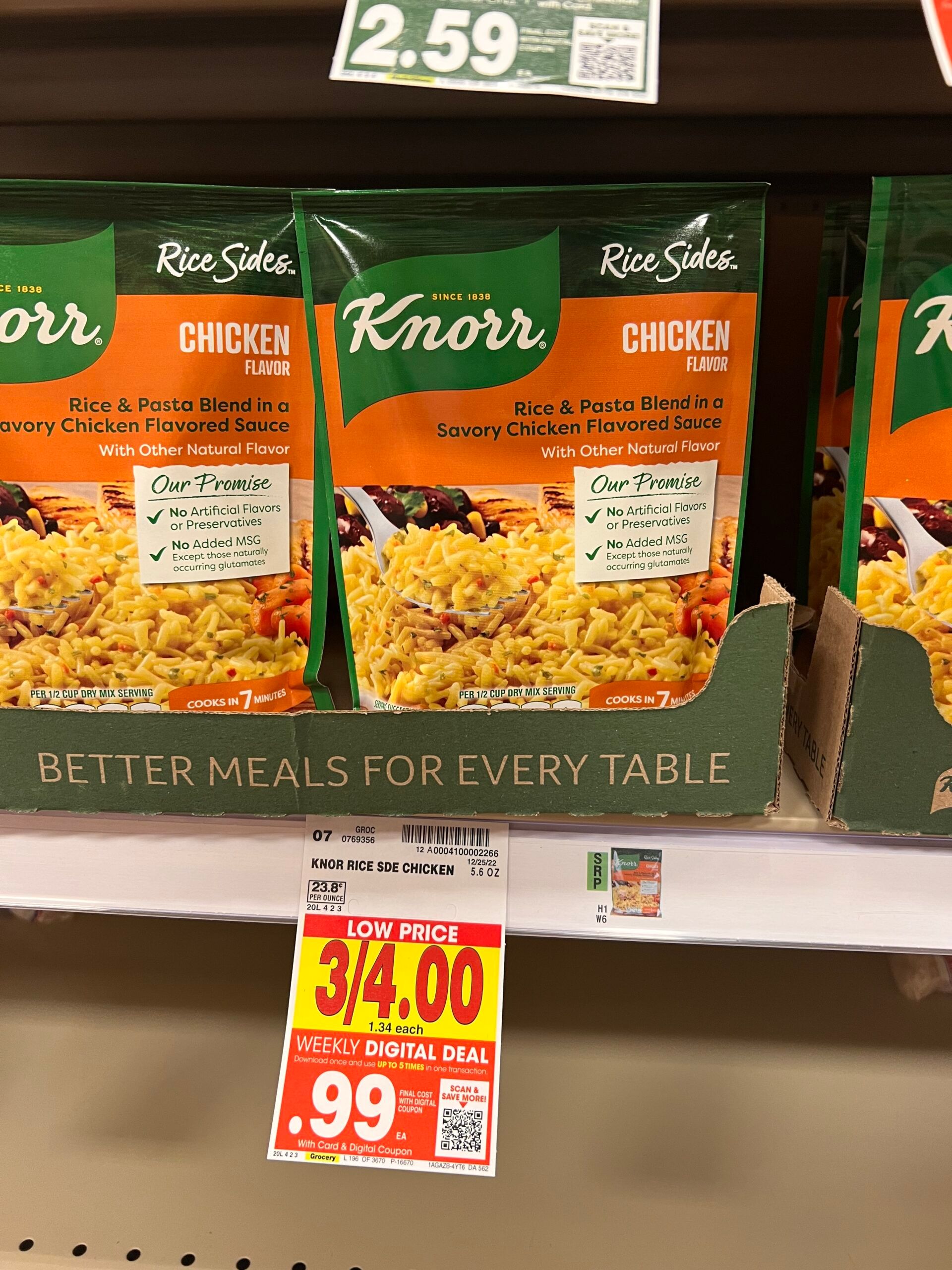 knorr sides kroger shelf image 15