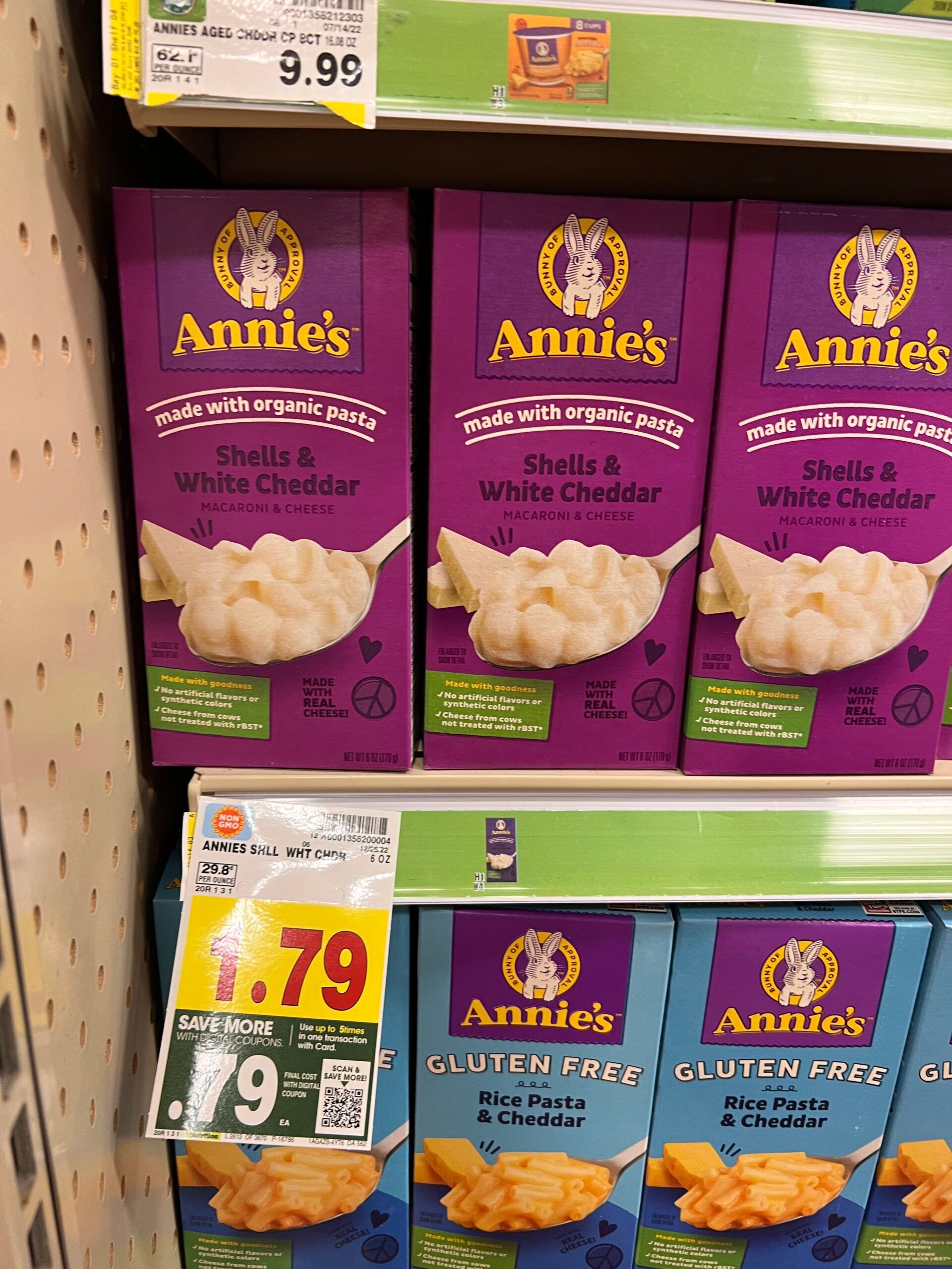 annie's mac $ cheese kroger shelf image 1