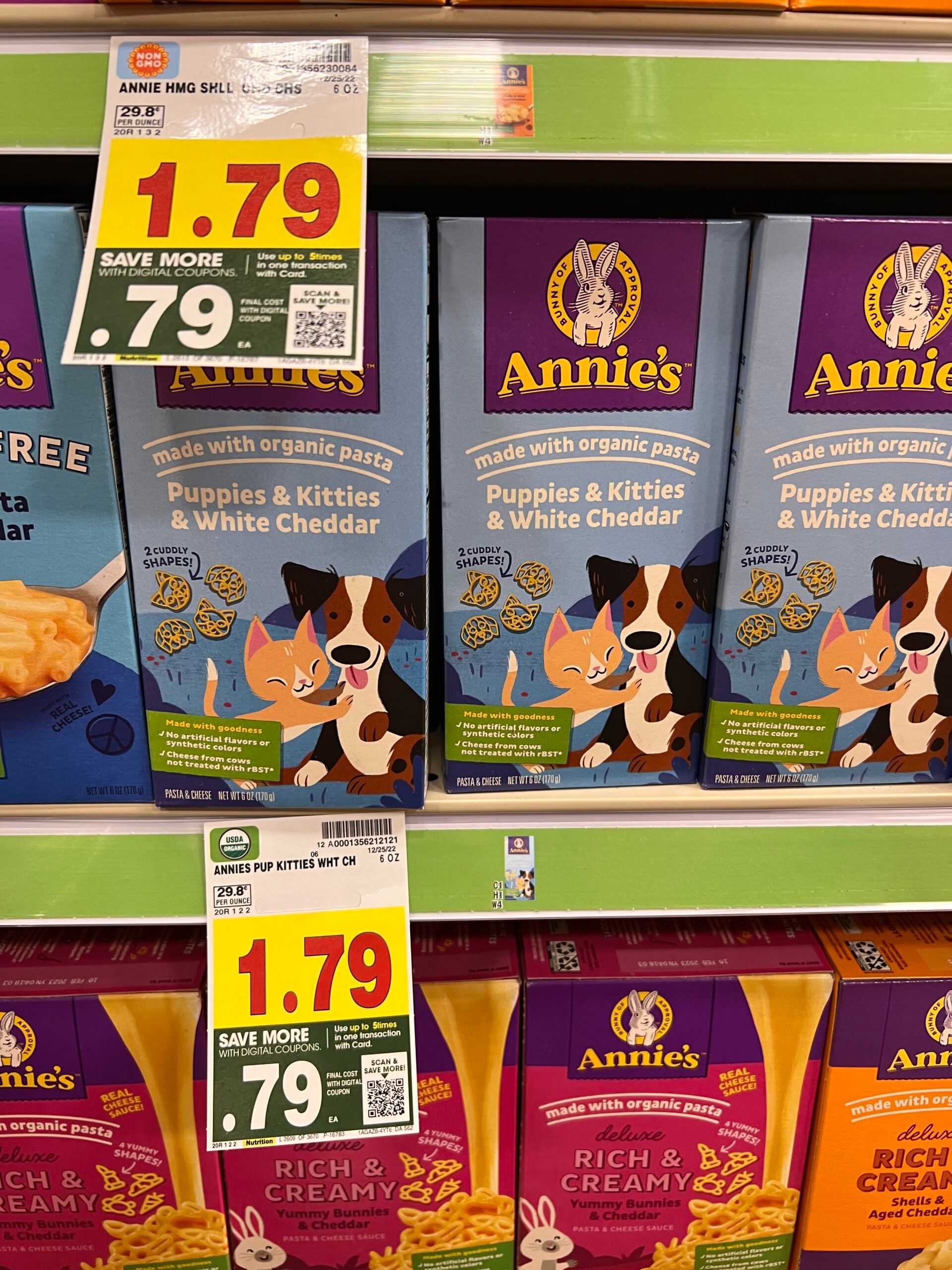 annie's mac $ cheese kroger shelf image 3