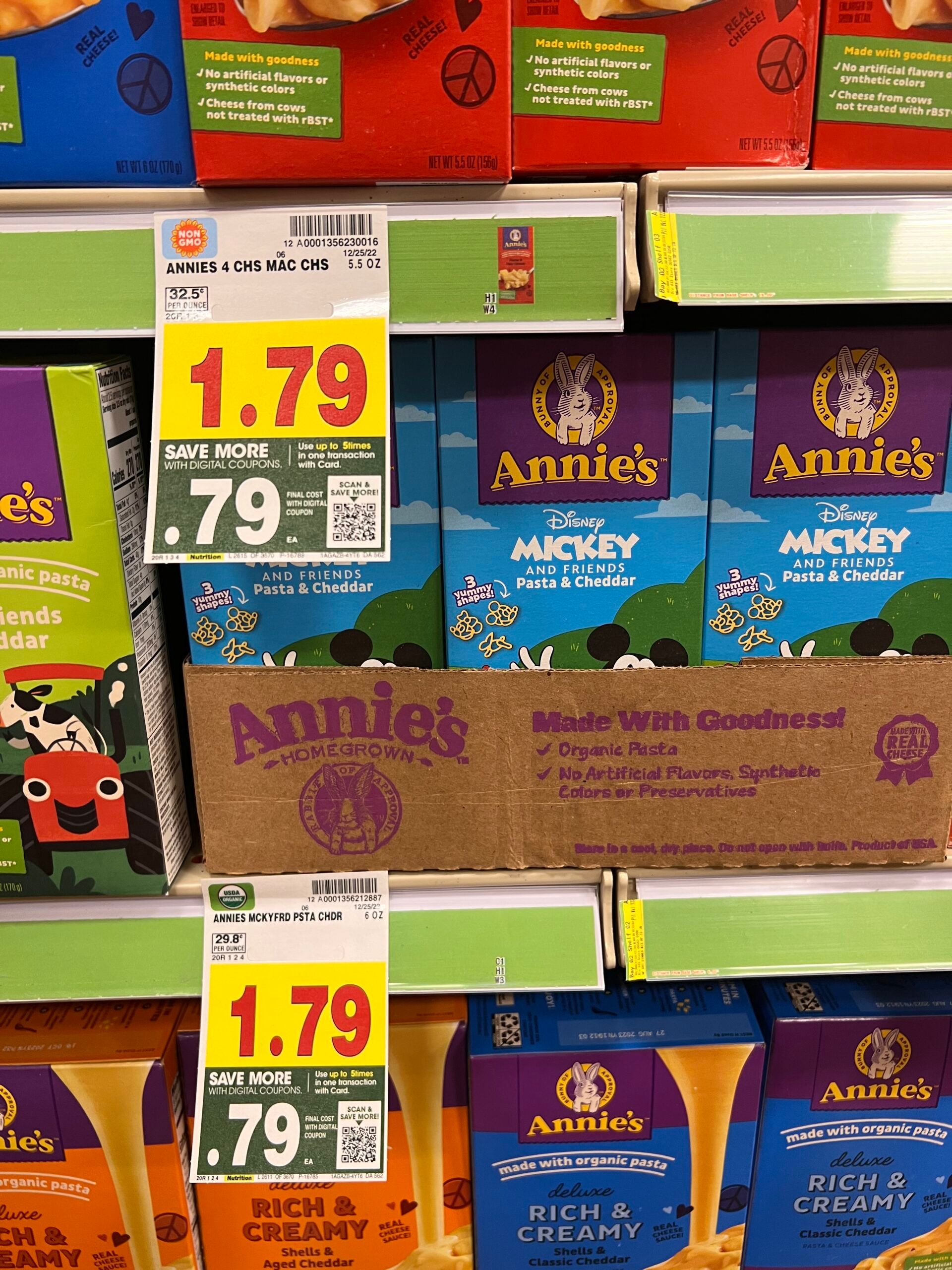 annie's mac $ cheese kroger shelf image 7