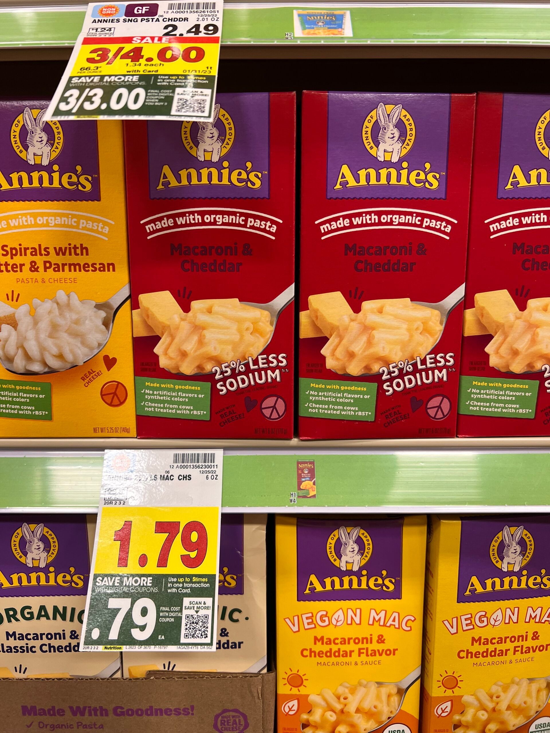 annie's mac $ cheese kroger shelf image 9