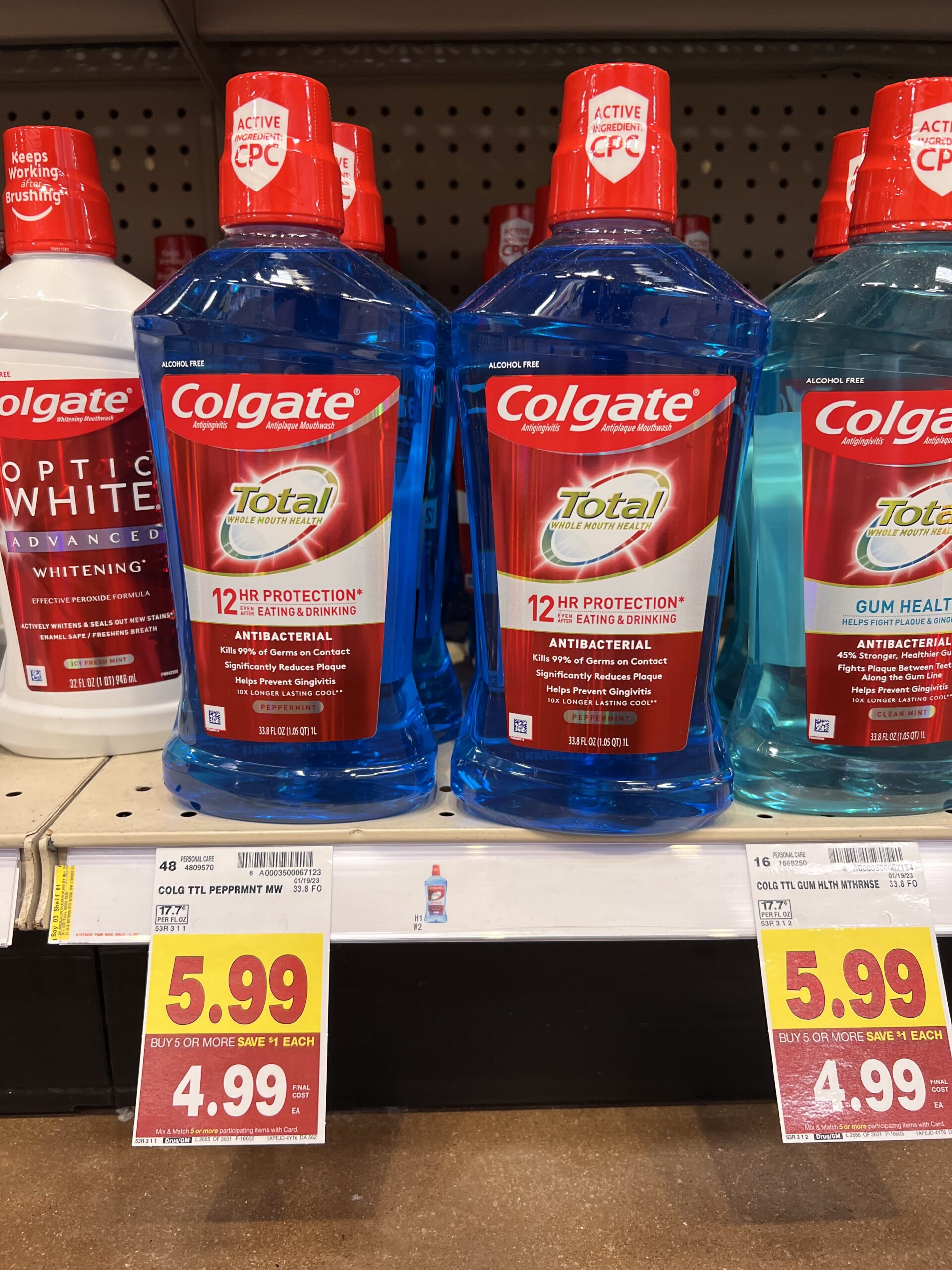 colgate mouthwash kroger shelf image 2