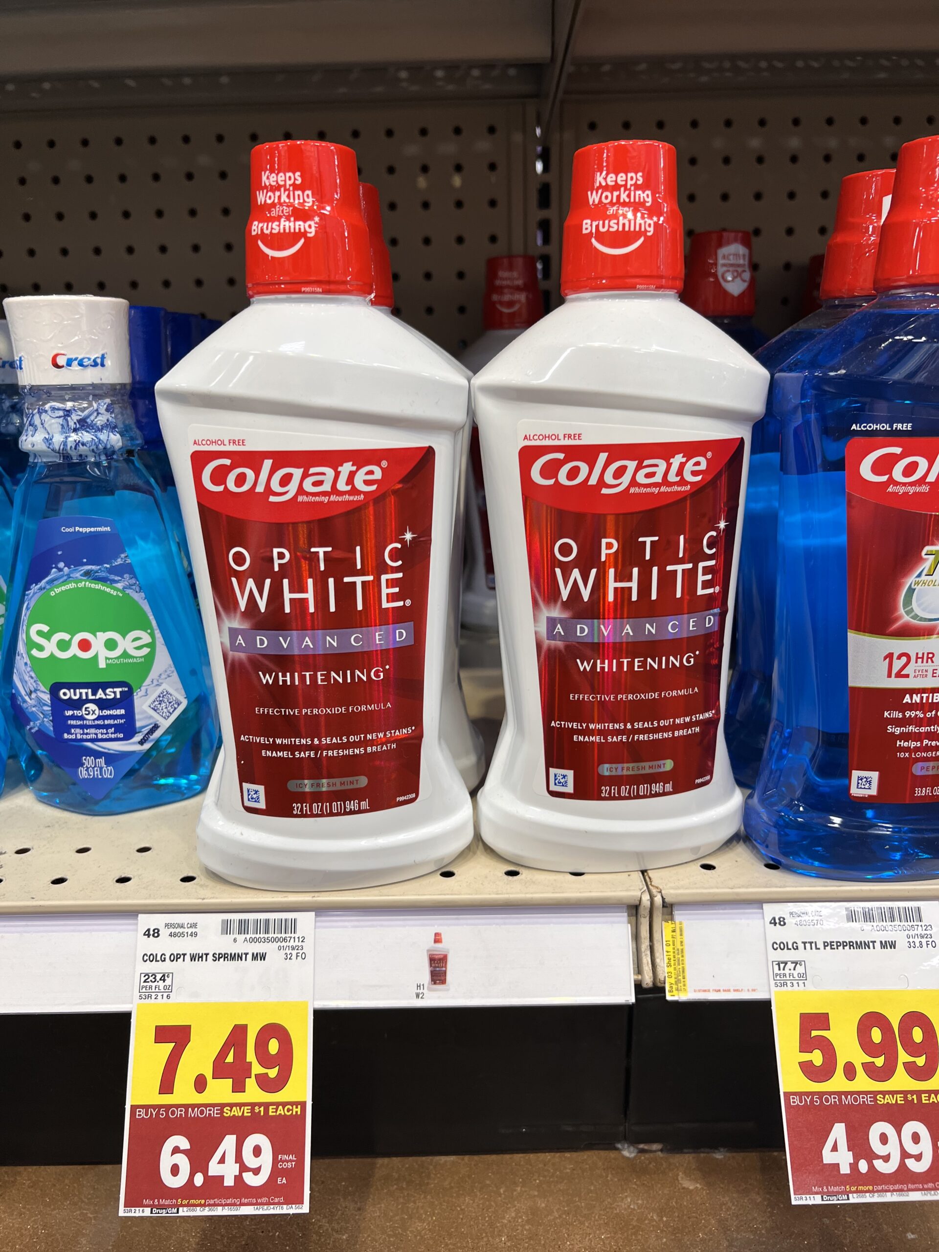 colgate mouthwash kroger shelf image 3