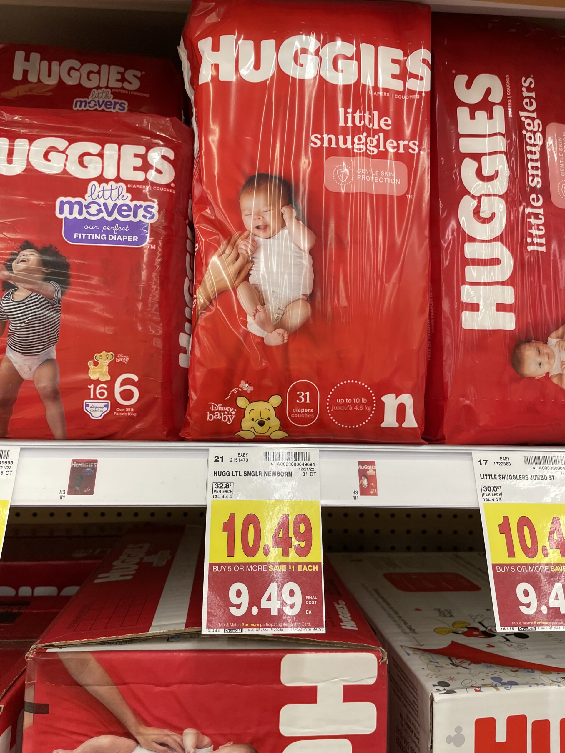 huggies kroger shelf image 2