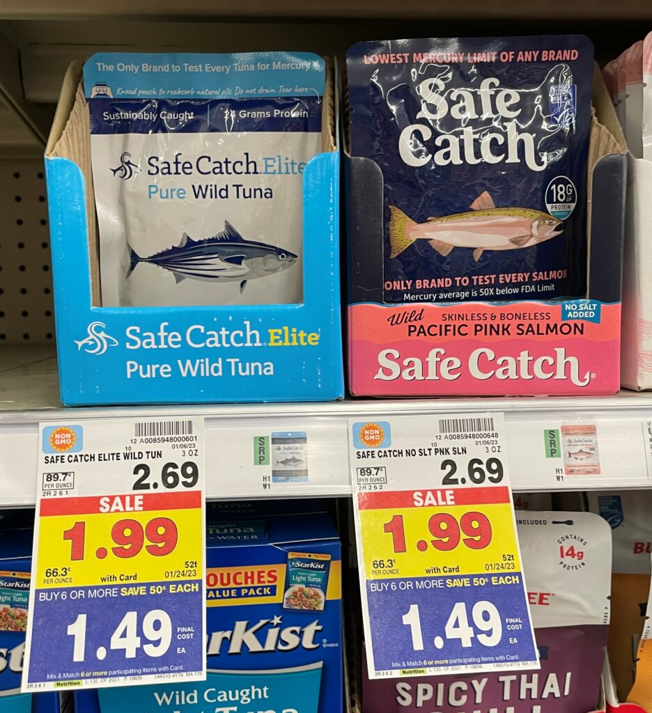 safe catch tuna pouch kroger shelf image