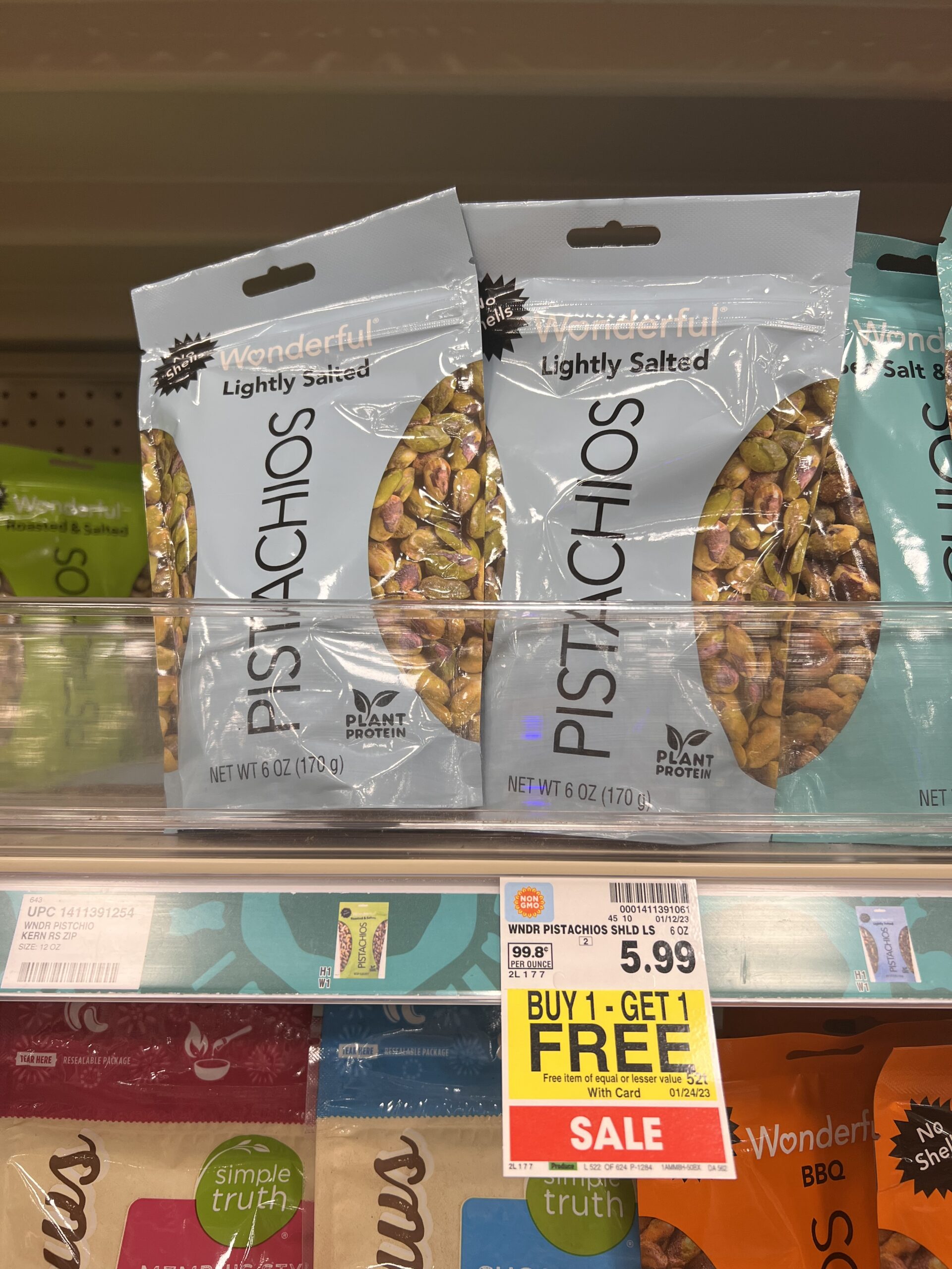 wonderful pistachios kroger shelf image 2
