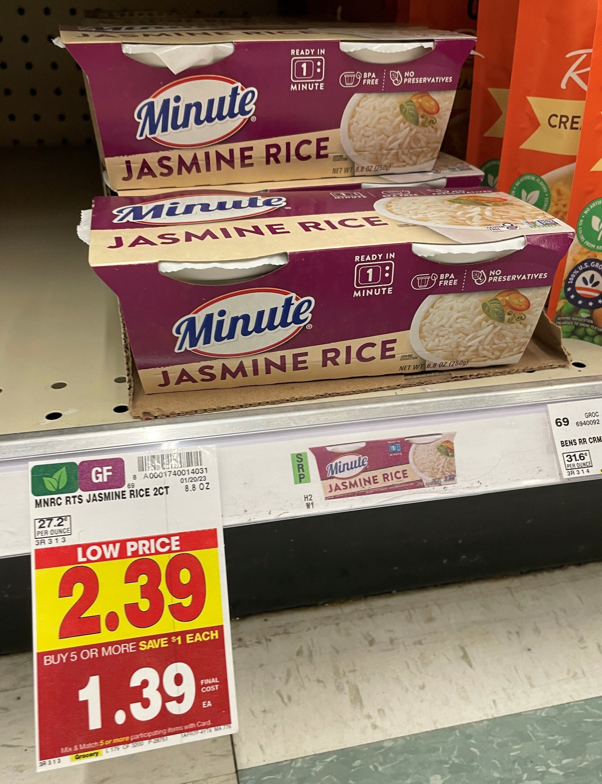 minute rice kroger shelf image 1