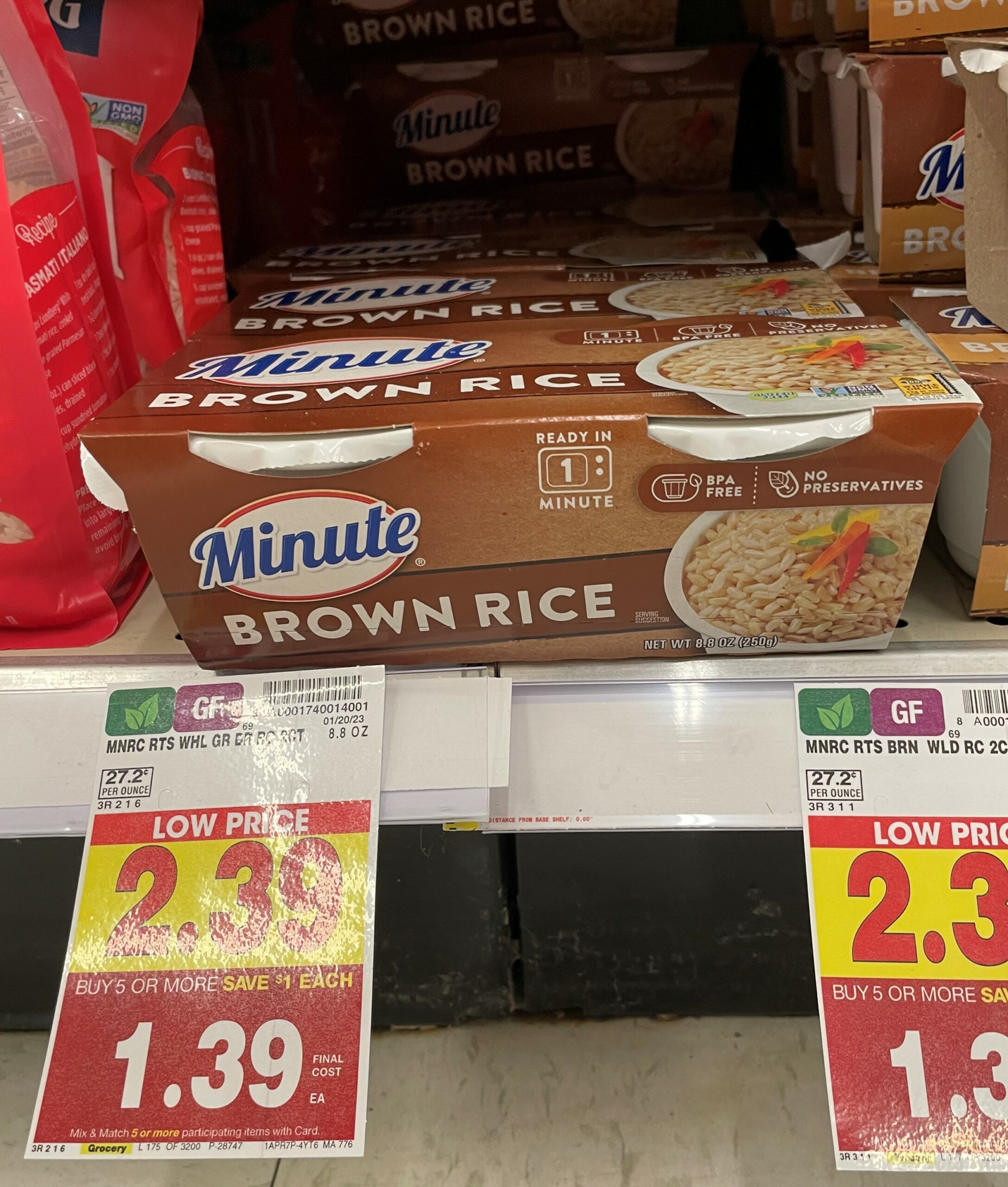 minute rice kroger shelf image 3
