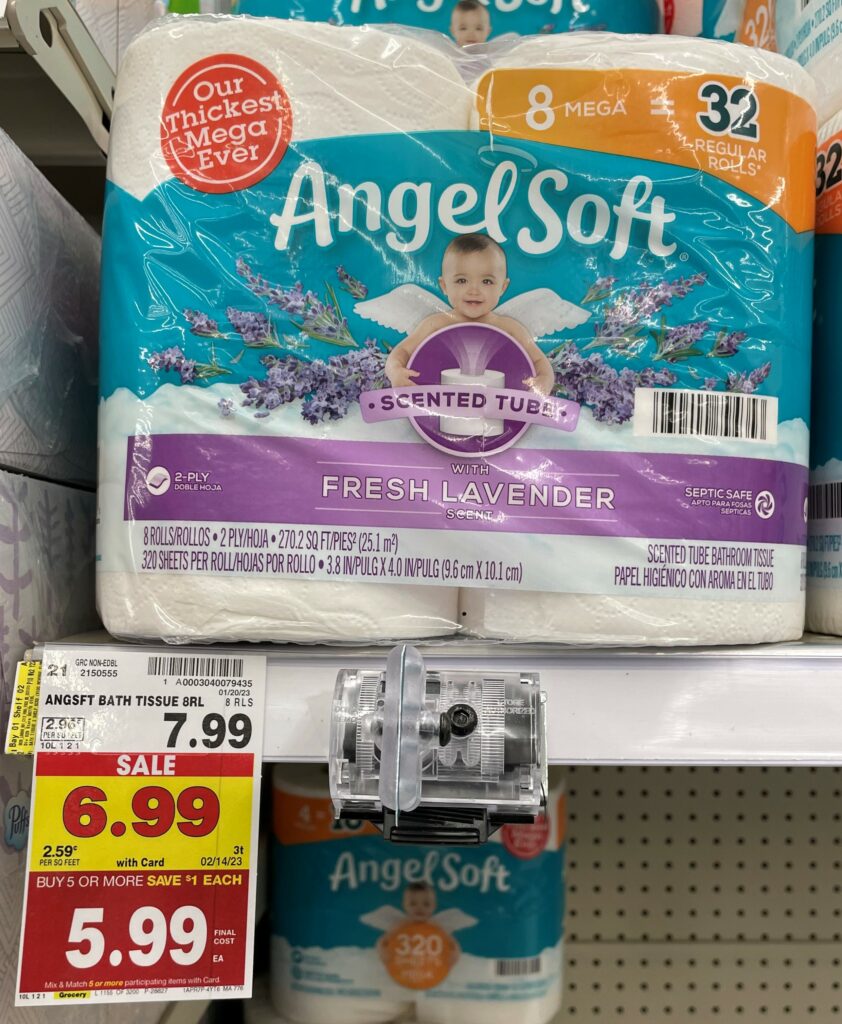angel soft tp kroger shelf image