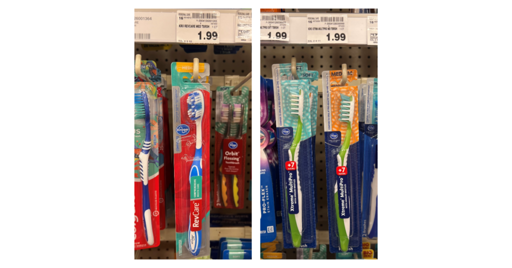 kroger toothbrush kroger shelf image
