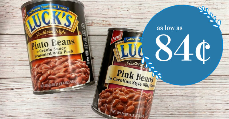luck's southern style beans kroger krazy