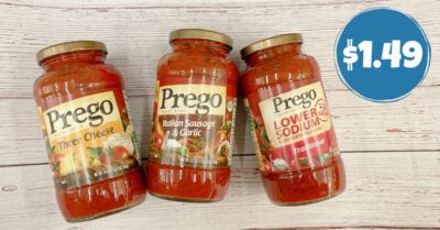 prego pasta sauce (2) (1) kroger krazy