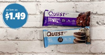 quest protein bar kroger krazy