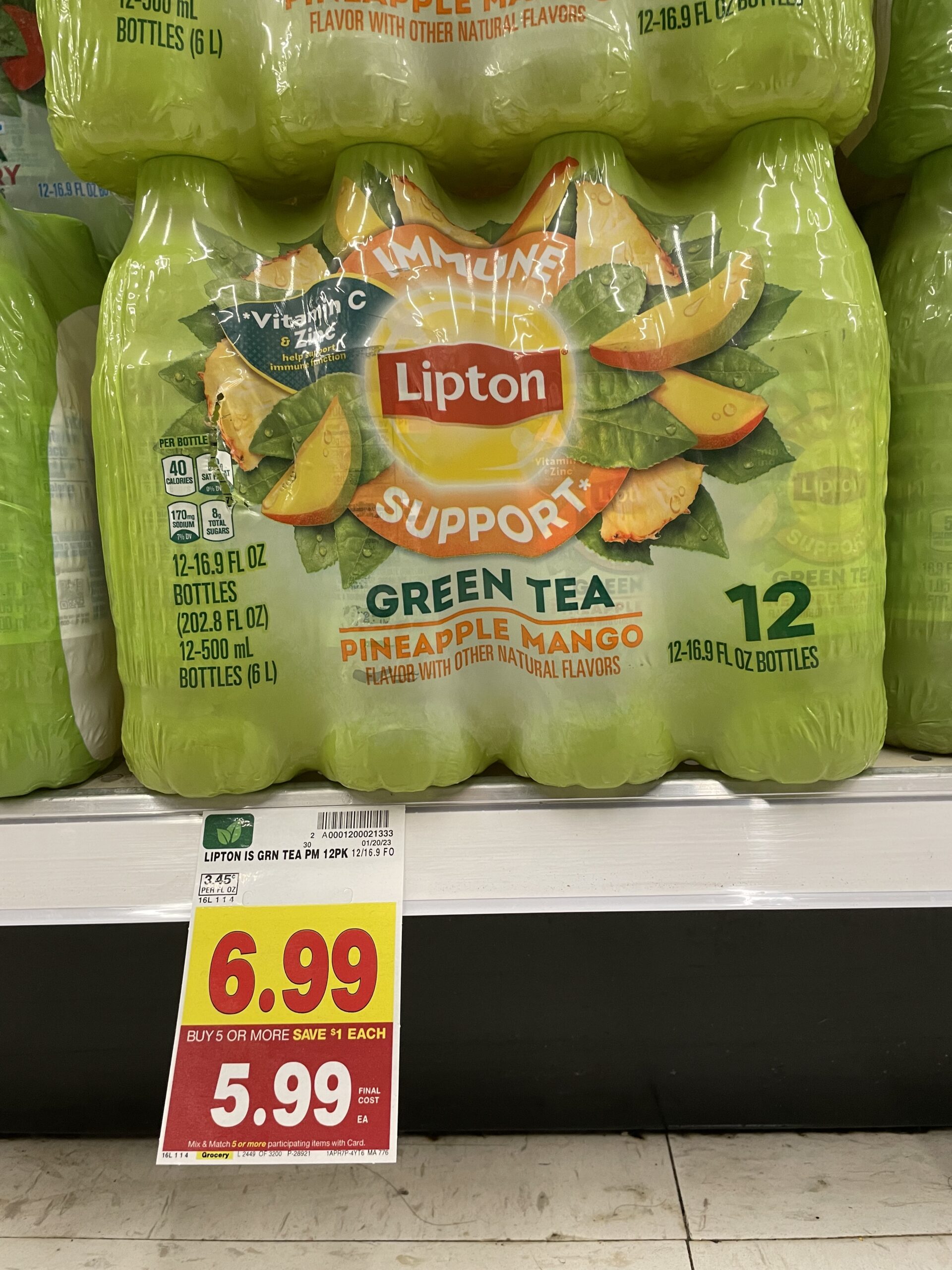 lipton immune support tea kroger shelf image 1