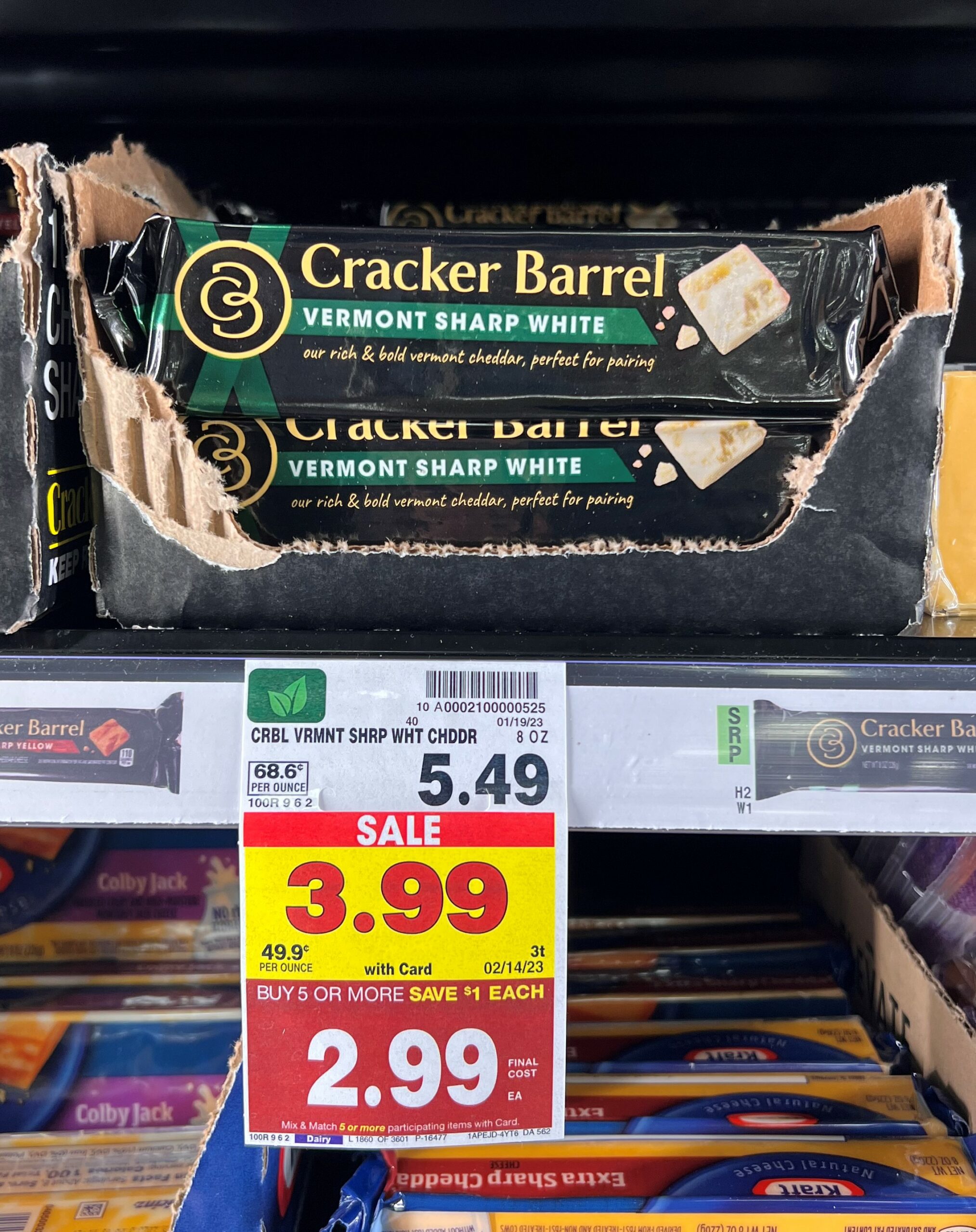 cracker barrel cheese kroger shelf image 2