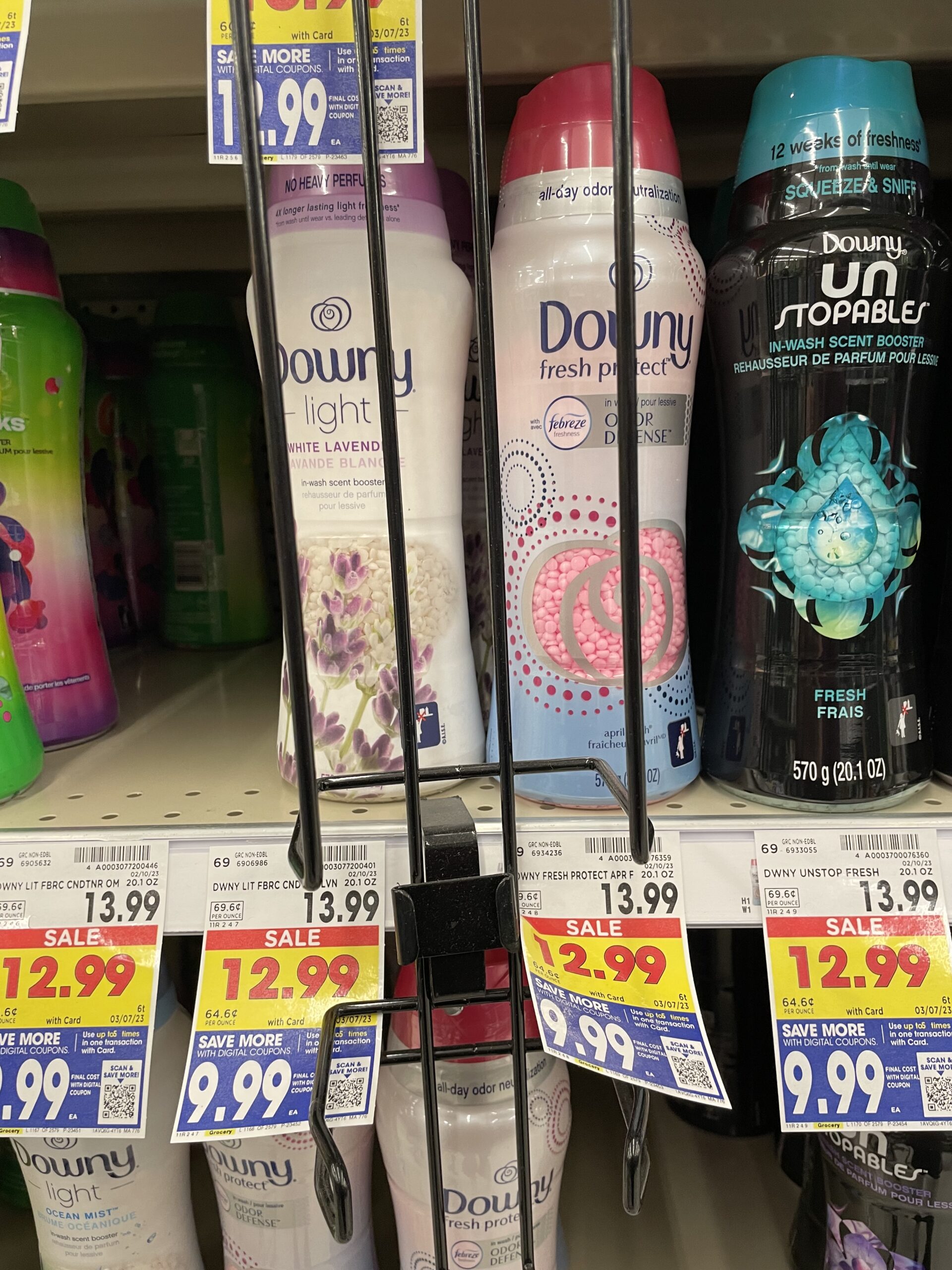 downy scent beads kroger shelf image