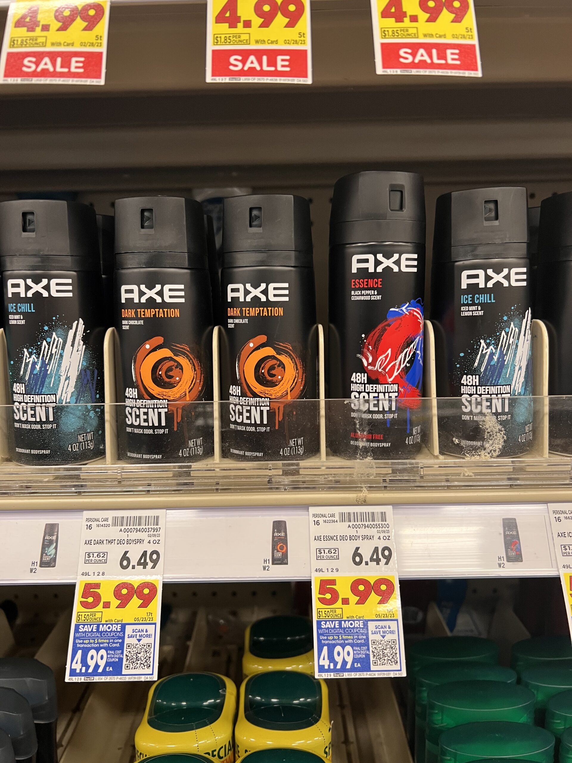 axe body spray kroger shelf image 1