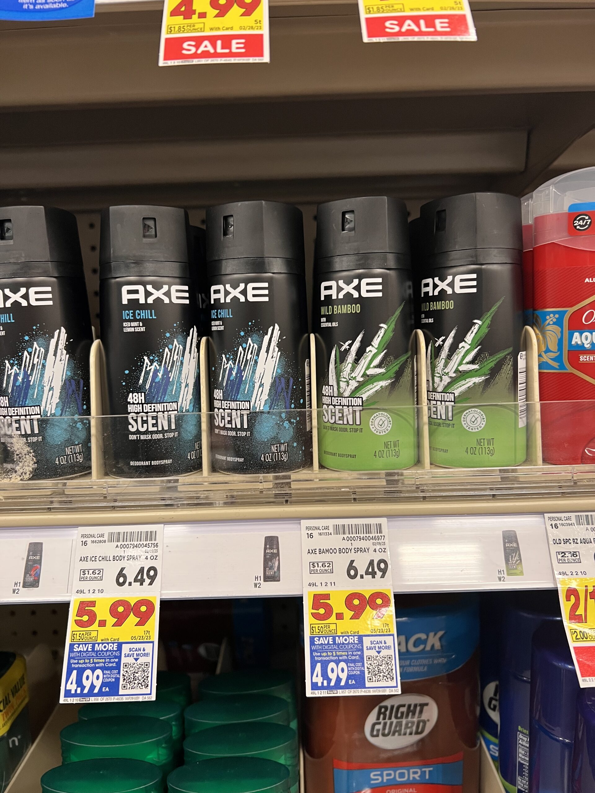 axe body spray kroger shelf image 2