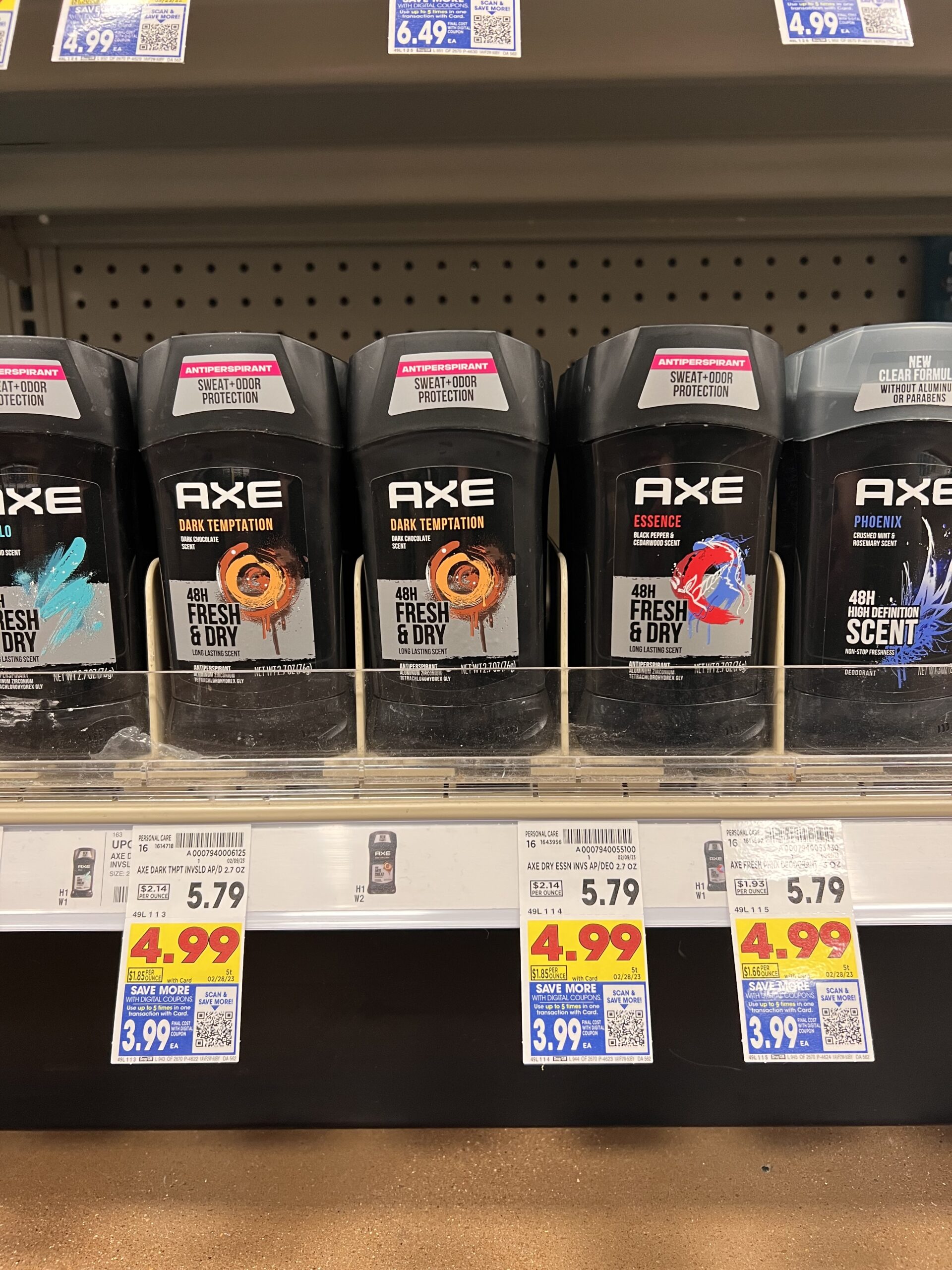 axe deodorant kroger shelf image 2