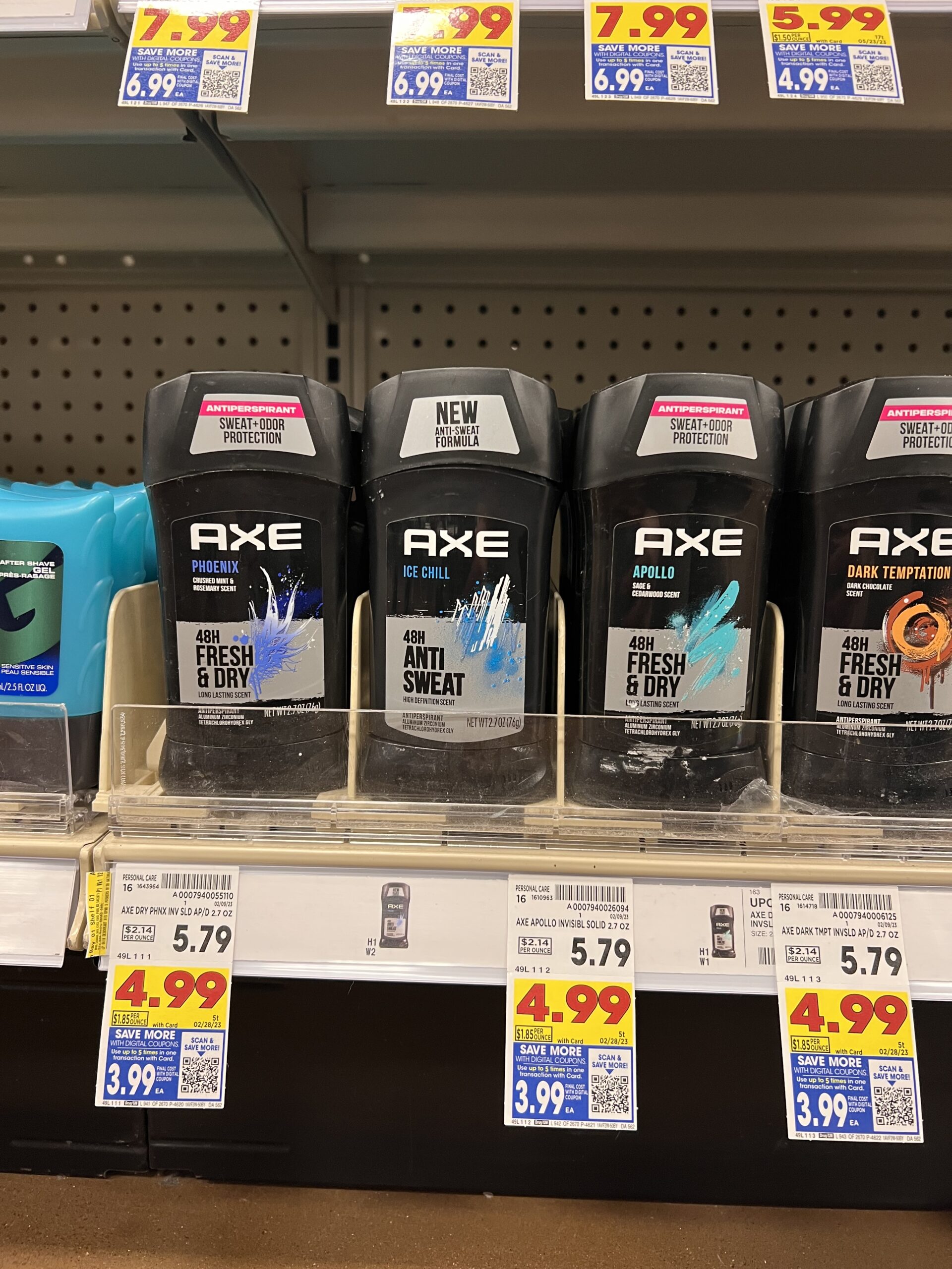 axe deodorant kroger shelf image 3