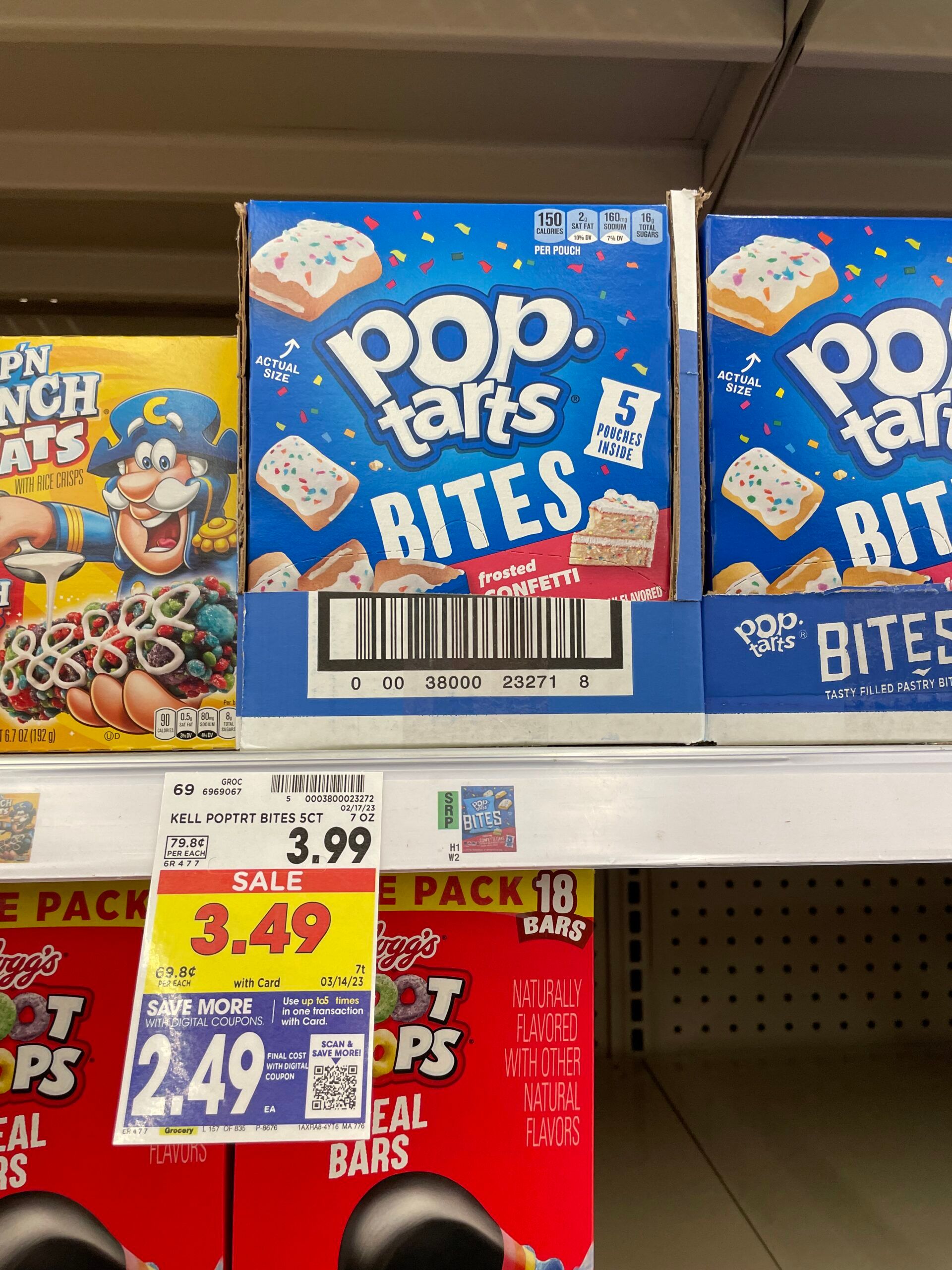 poptart bites kroger shelf image 1