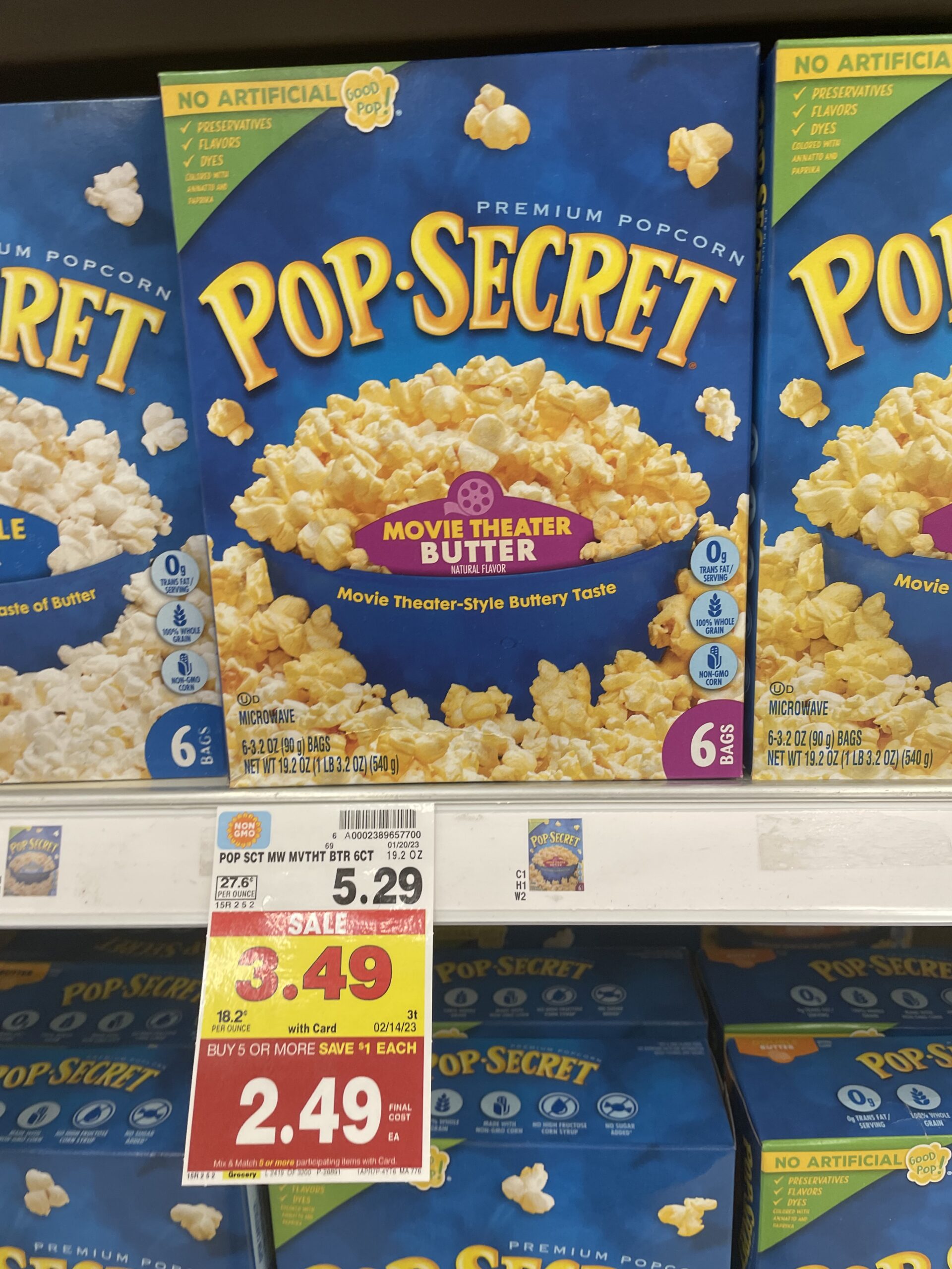 pop secret popcorn kroger shelf image 2