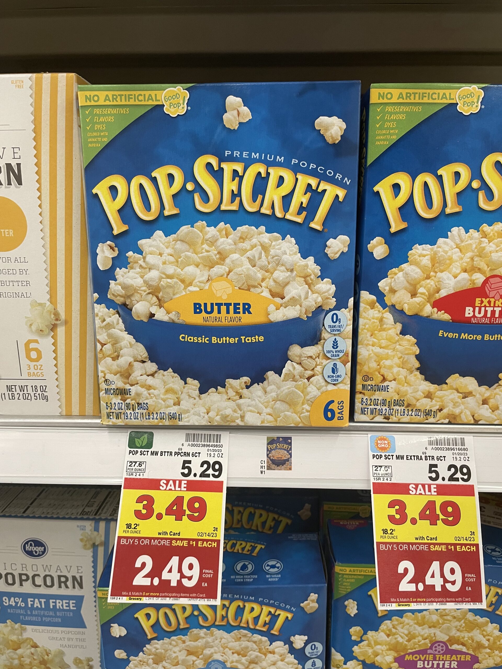 pop secret popcorn kroger shelf image 4