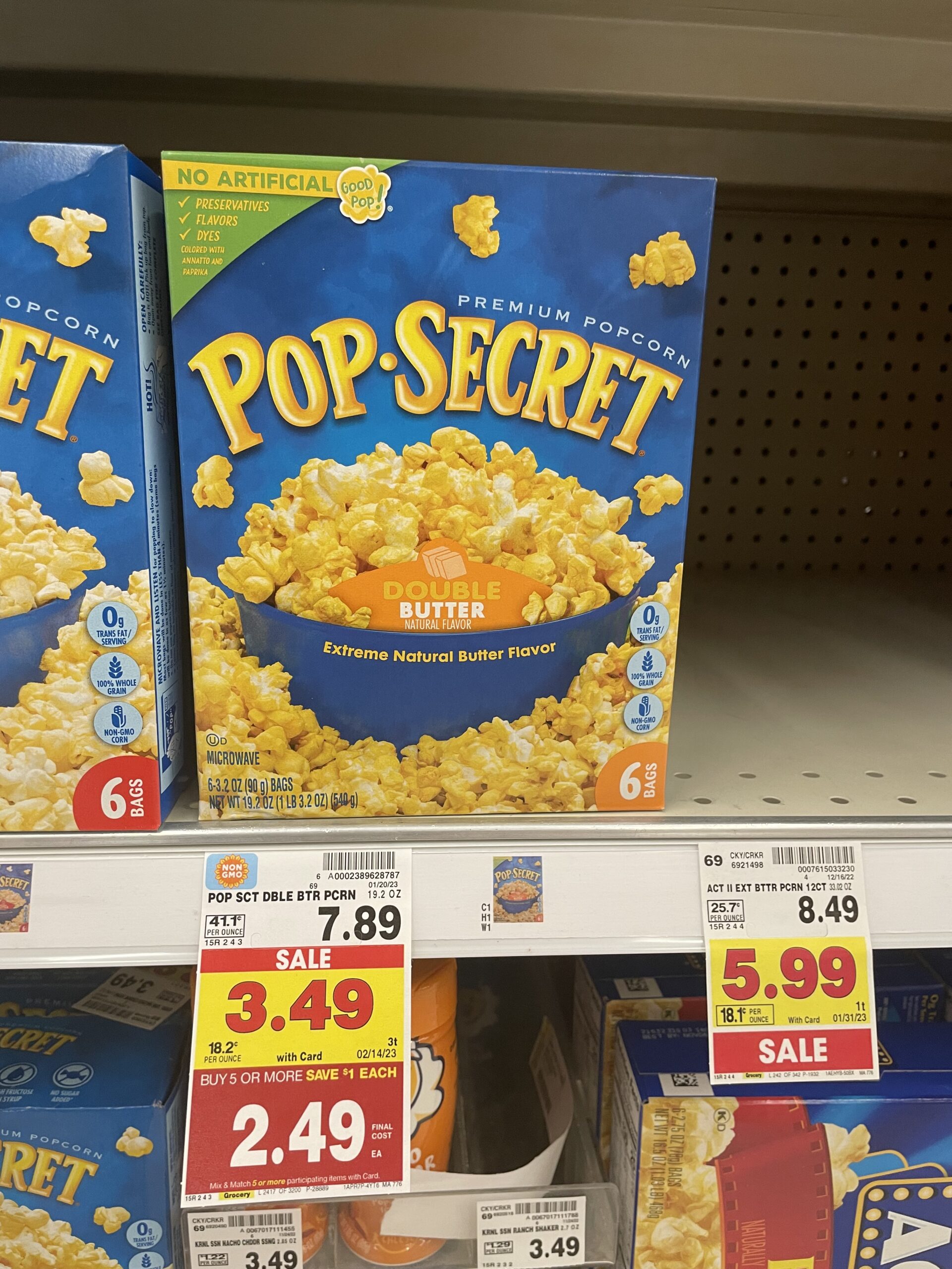 pop secret popcorn kroger shelf image 1