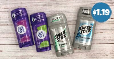 Speed Stick deodorants kroger krazy