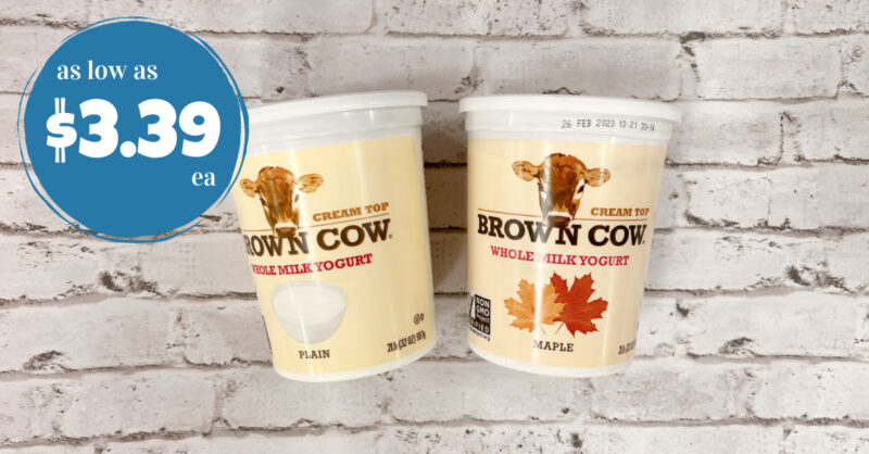 brown cow yogurt kroger krazy