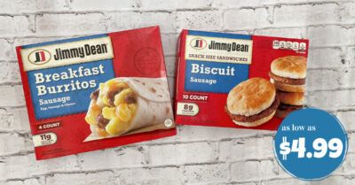 jimmy dean biscuits and breakfast burritos kroger krazy