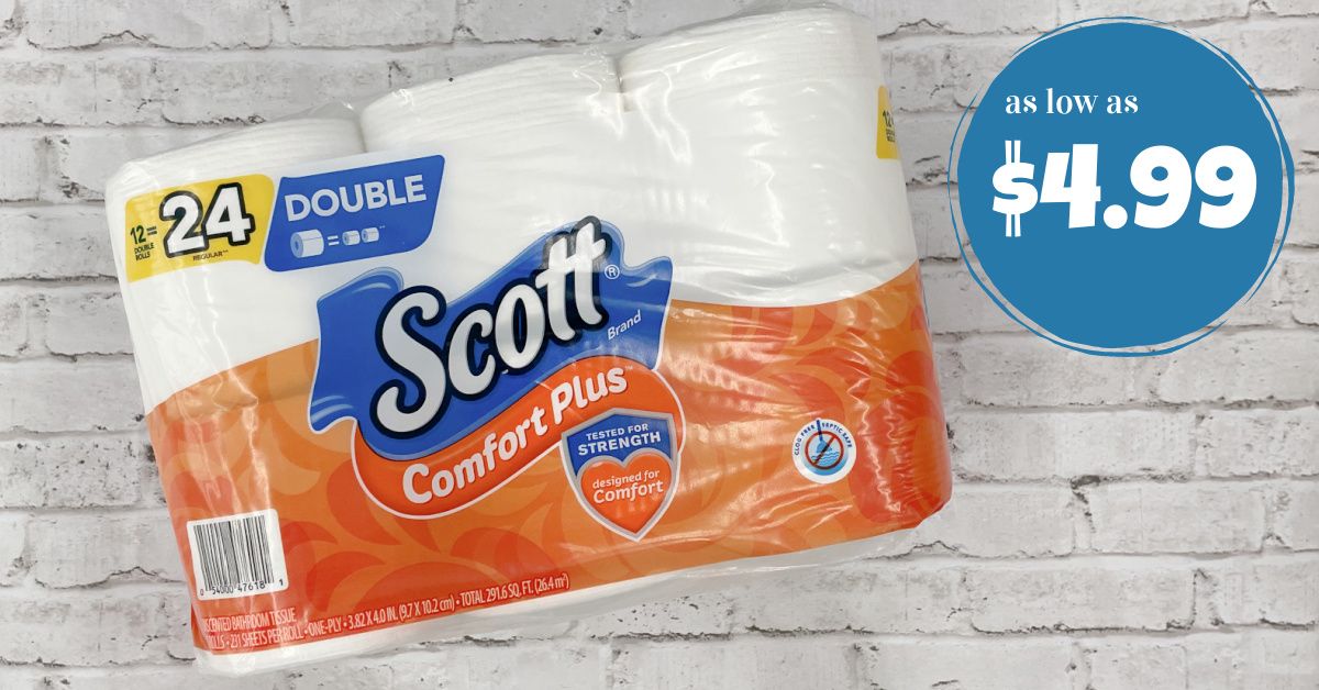 Scott Comfort Plus Toilet Paper as low as 4.99! Kroger Krazy