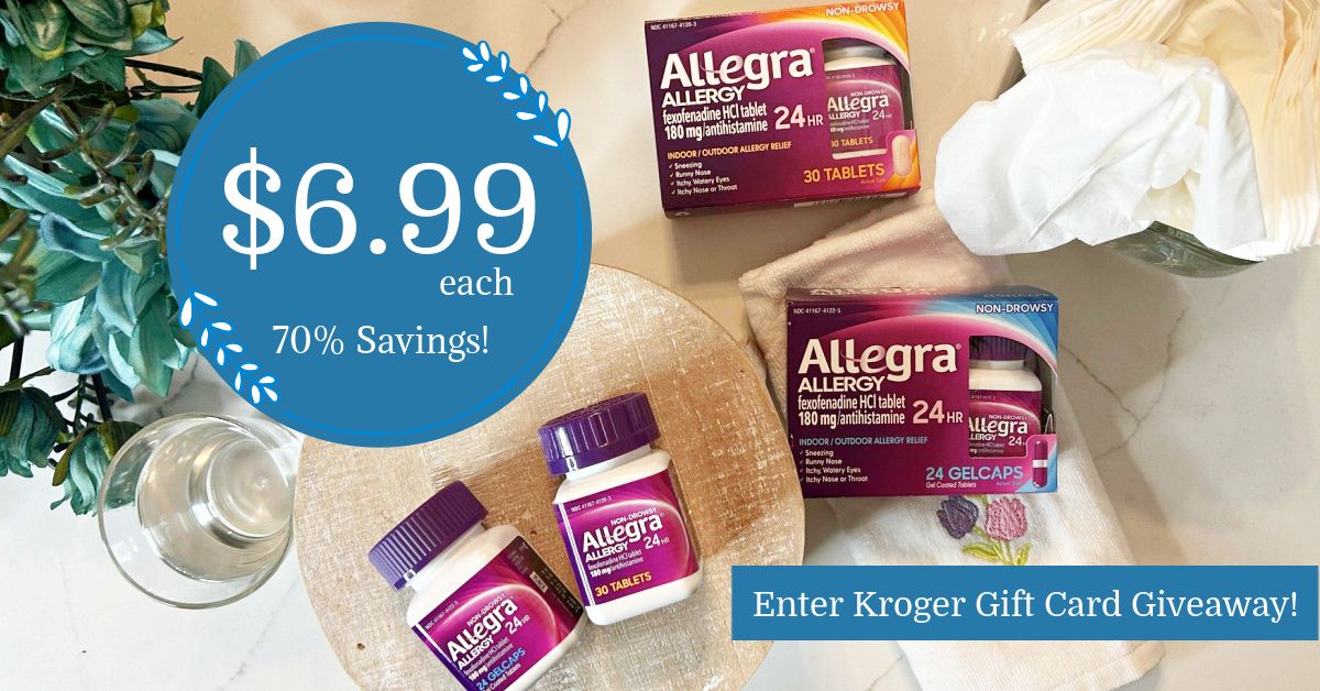 Allegra Allergy is as low as $6.99 at Kroger! HOT Deal! - Kroger Krazy allegra-allergy-is-as-low-as-6-99-at-kroger-hot-deal-kroger-krazy