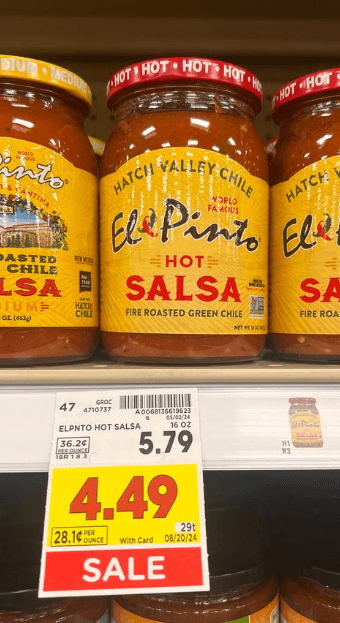 El Pinto Salsa Kroger Shelf IMage
