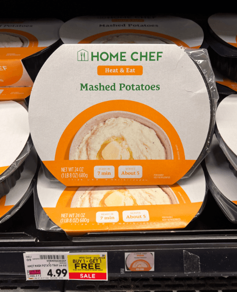 Home Chef Mashed Potatoes Kroger Shelf Image