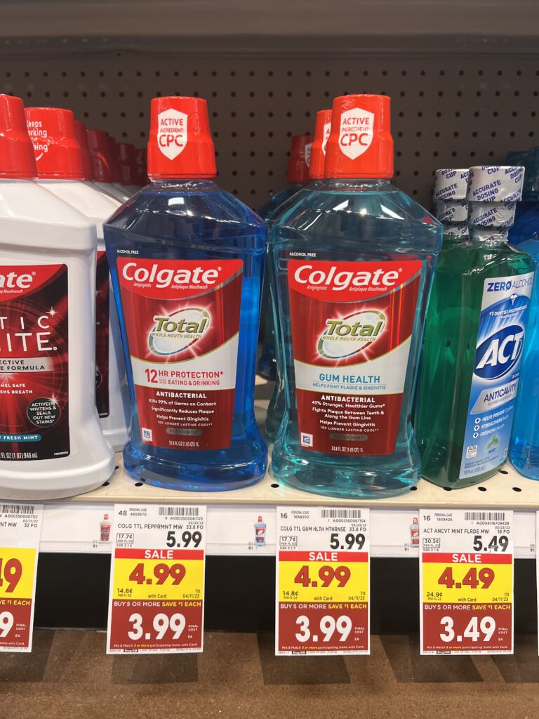 colgate mouthwash kroger shelf image 